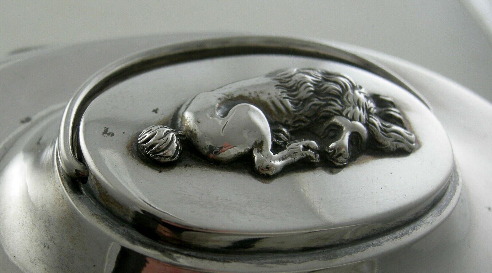 Sterling Silver Biorstedt Etrog Footed Box In Excellent Condition For Sale In Bridport, CT