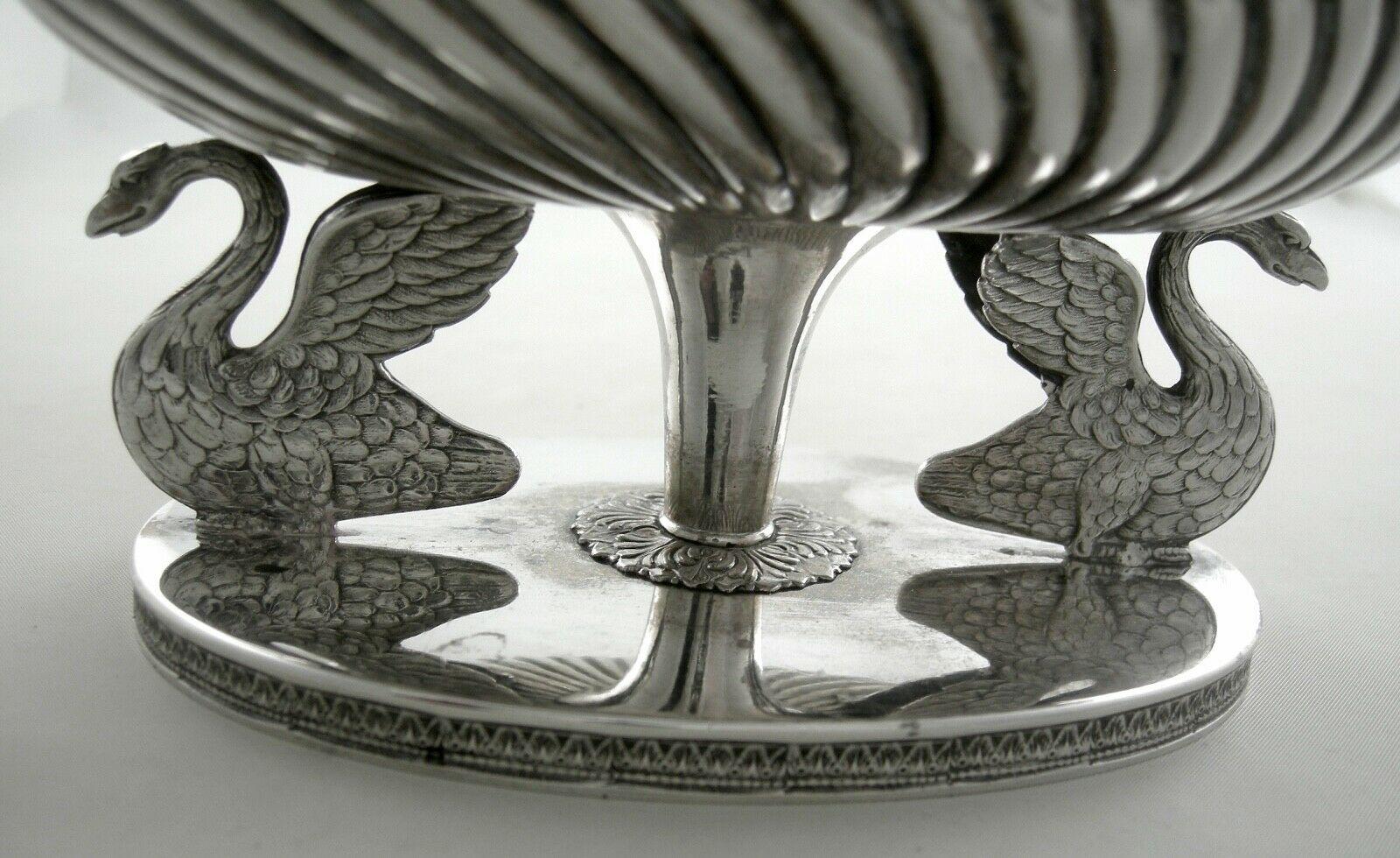 Mid-19th Century Sterling Silver Biorstedt Etrog Footed Box For Sale