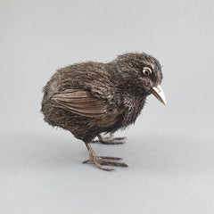 Sterling Silver Bird in the Style of Buccellati