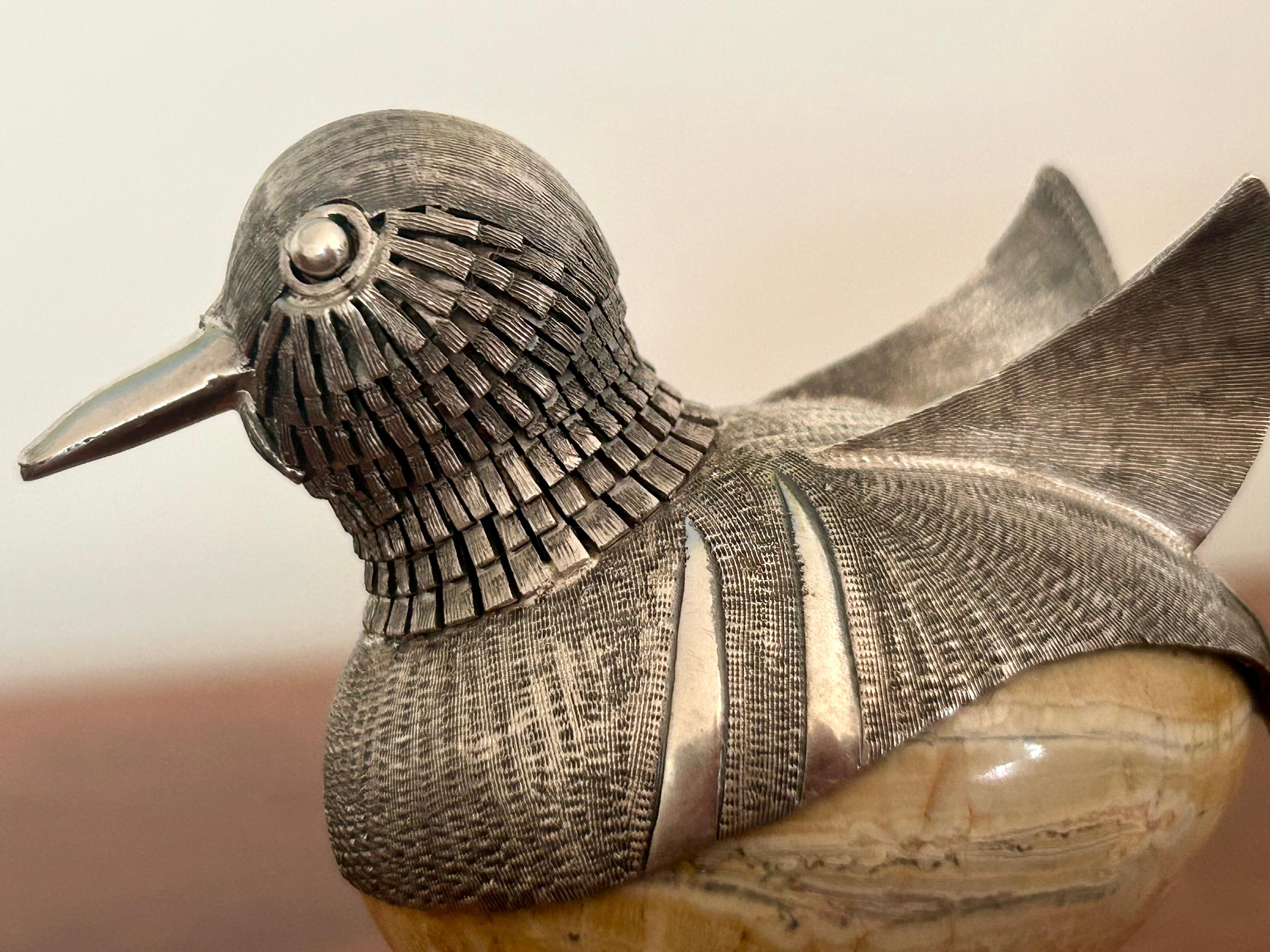 Plata de ley Pájaro Objet d'art México en venta 3