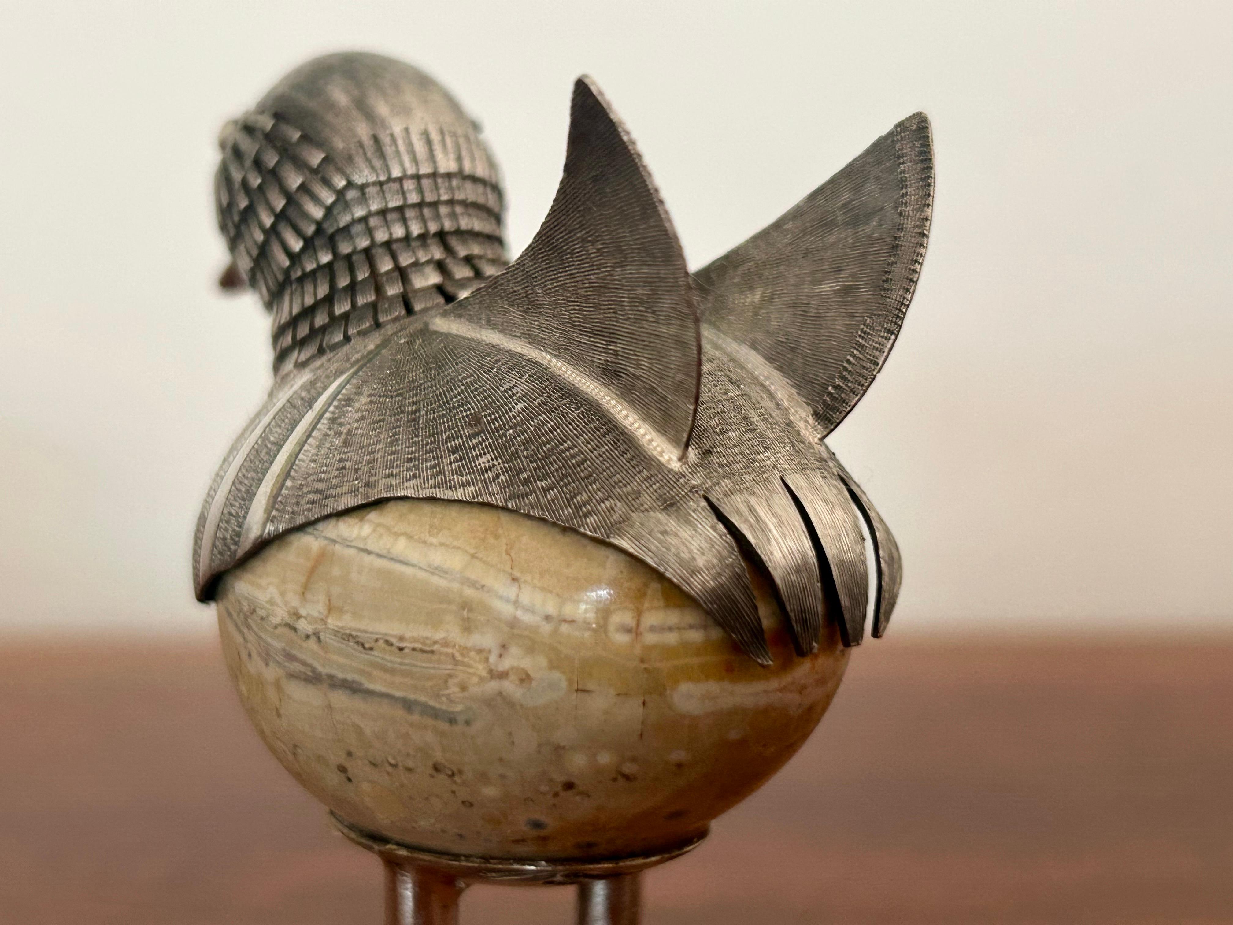 Plata de ley Pájaro Objet d'art México en venta 11