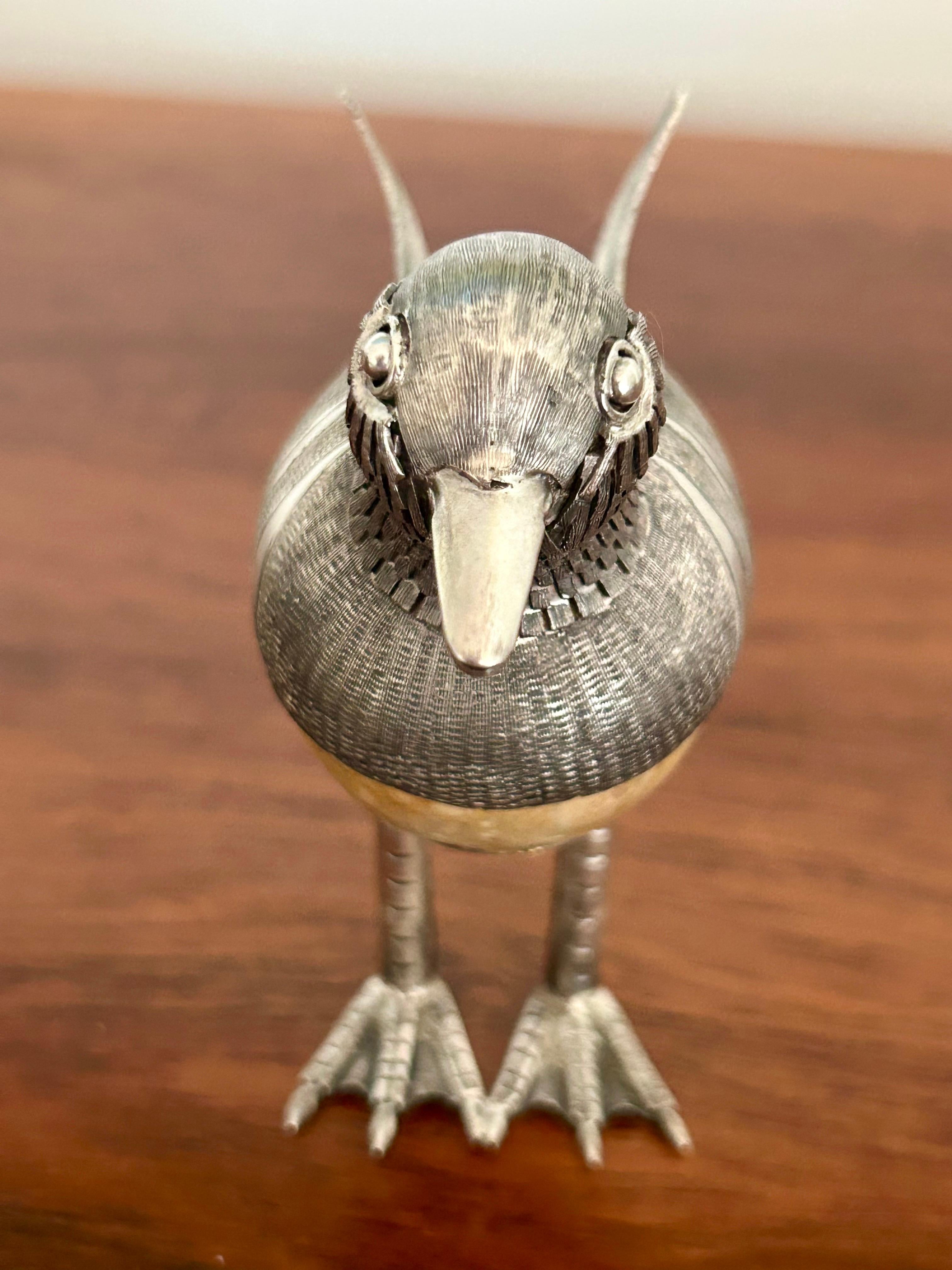 Plata de ley Pájaro Objet d'art México en venta 12