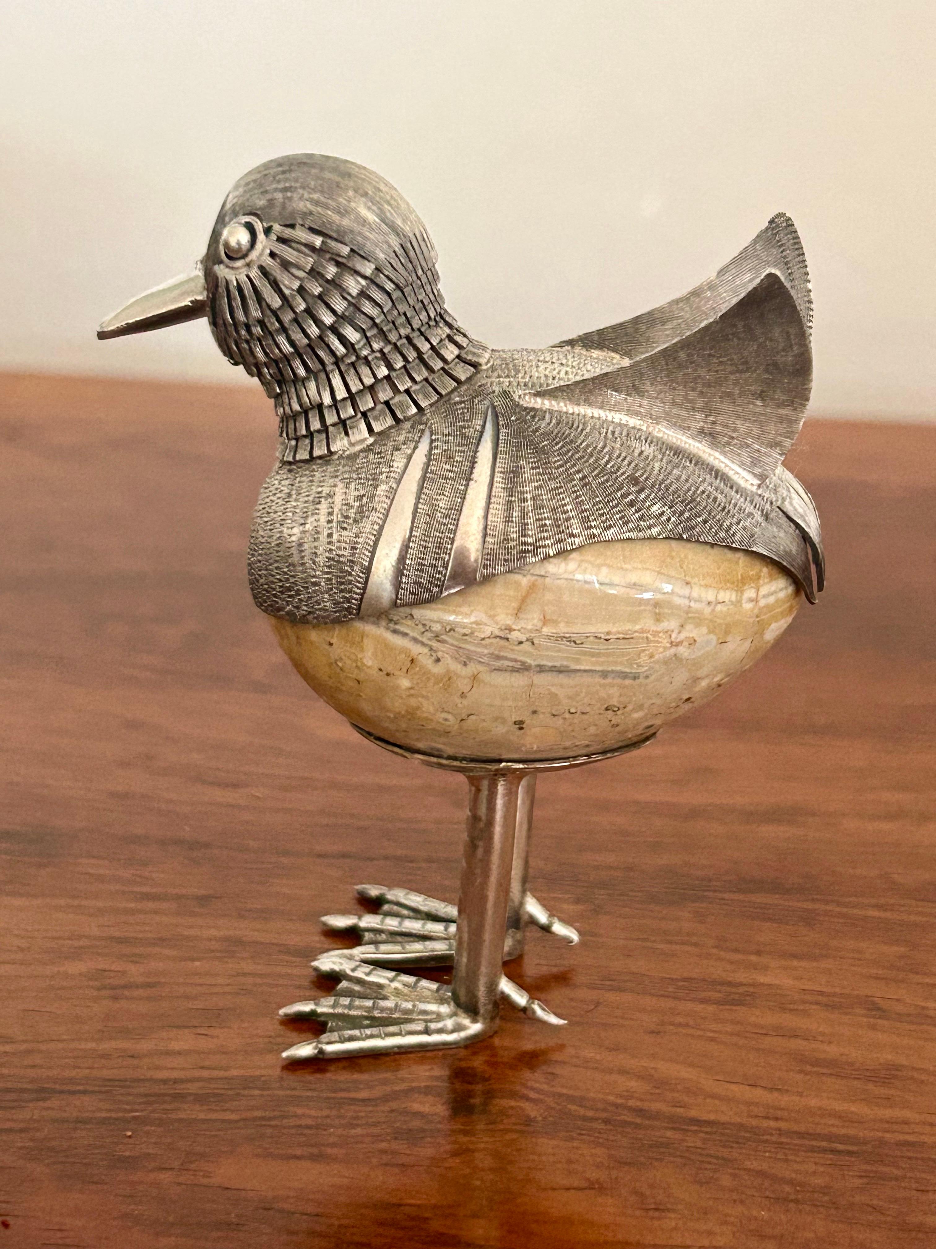 Plata de ley Pájaro Objet d'art México Moderno en venta