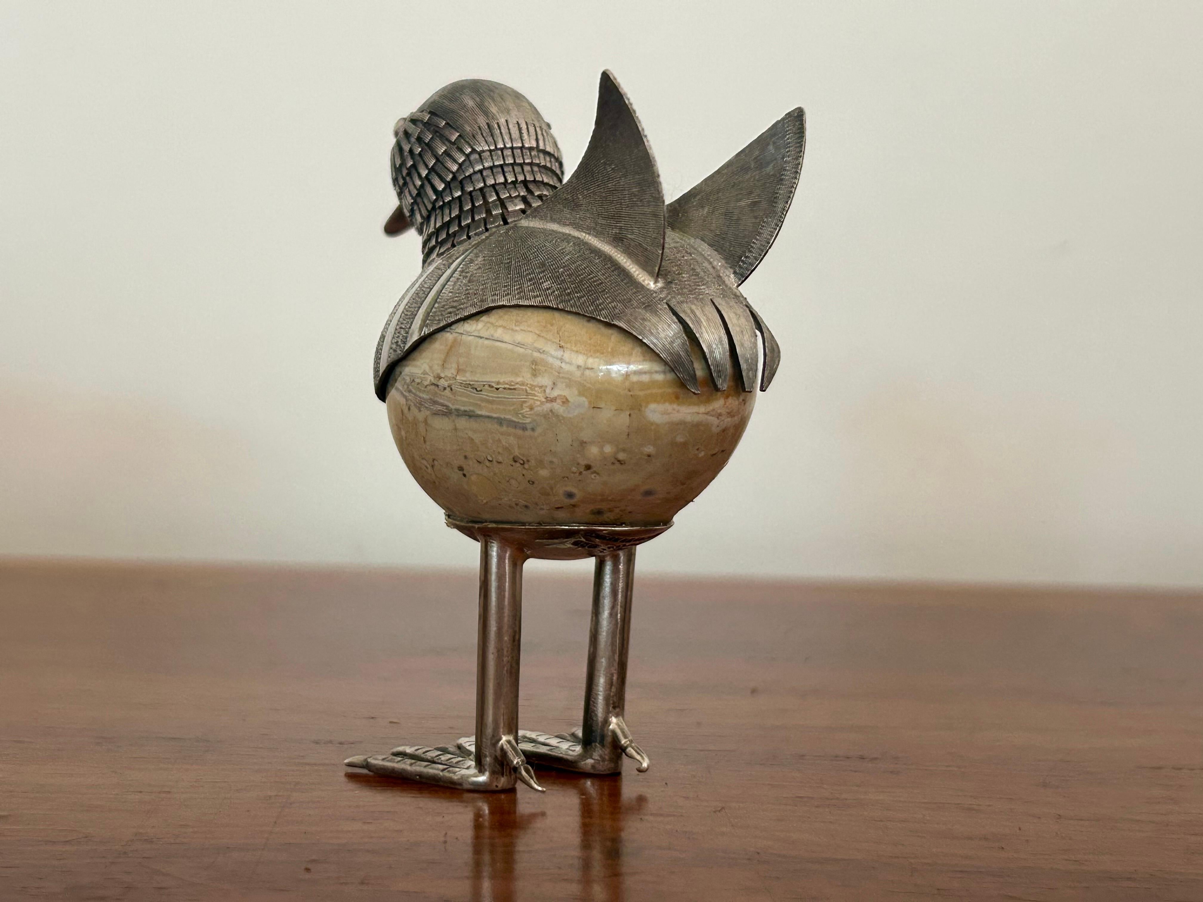 Plata de ley Pájaro Objet d'art México Mexicano en venta