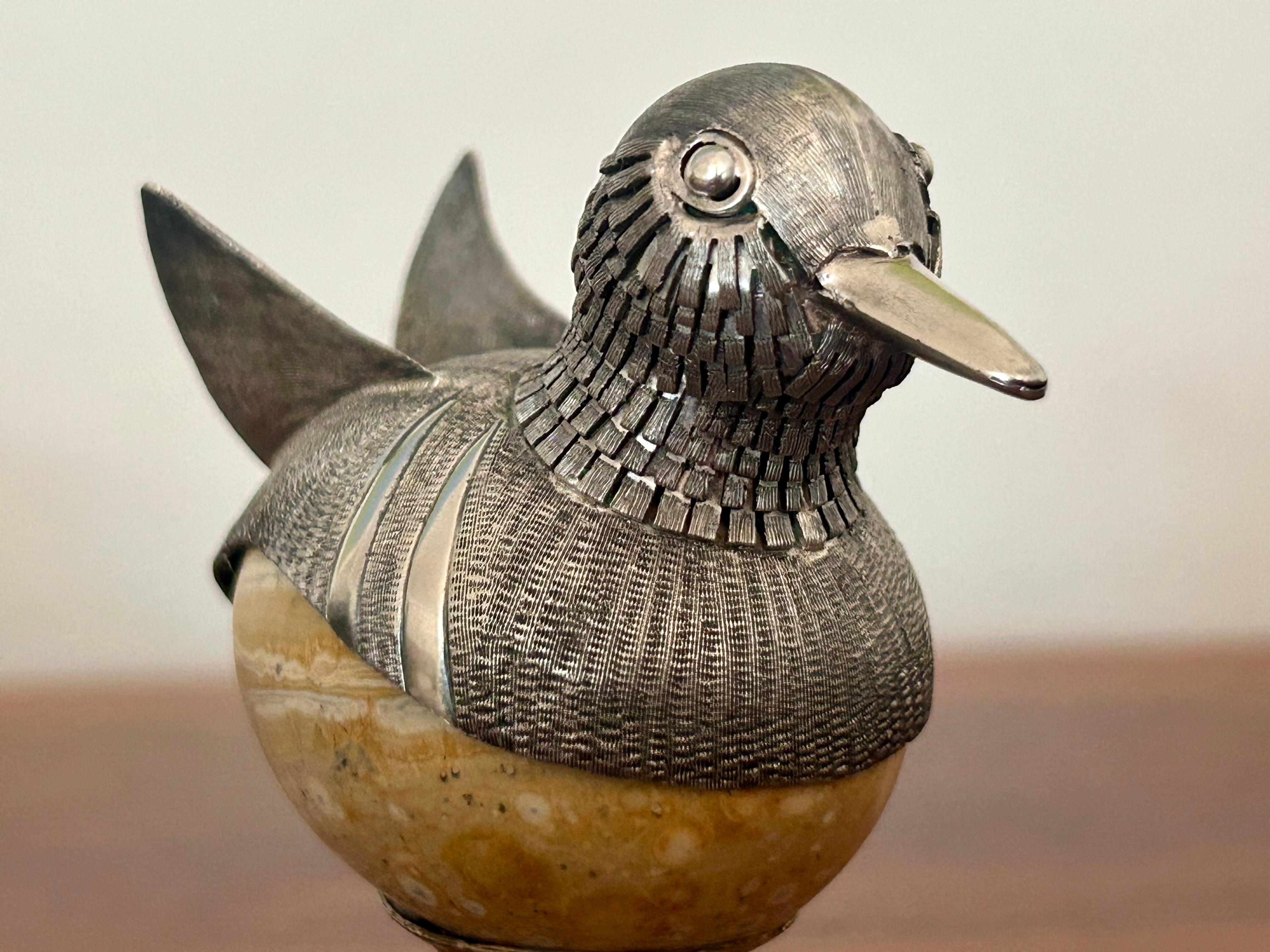 Plata de ley Pájaro Objet d'art México Hecho a mano en venta