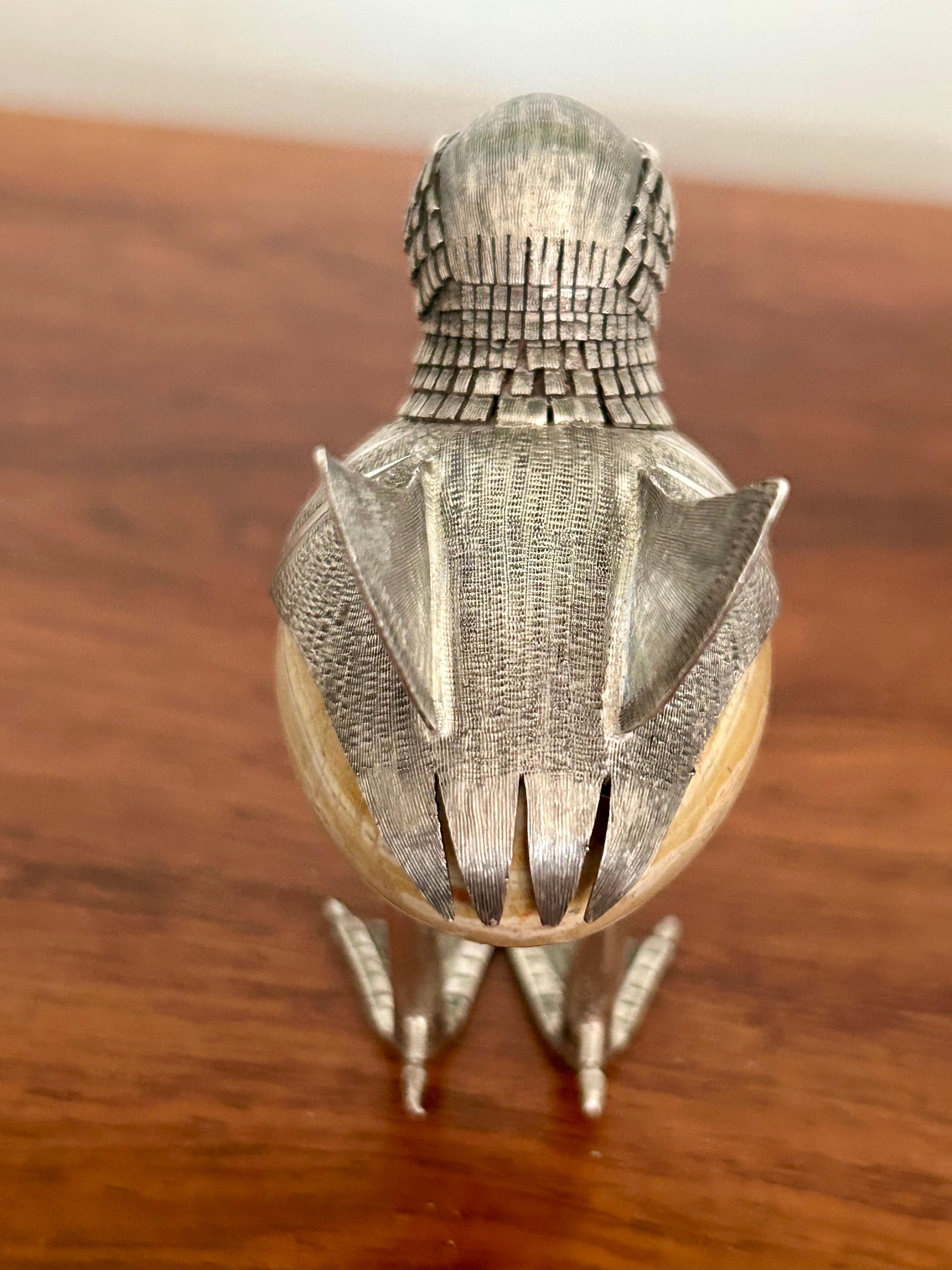 Plata de ley Pájaro Objet d'art México siglo XX en venta