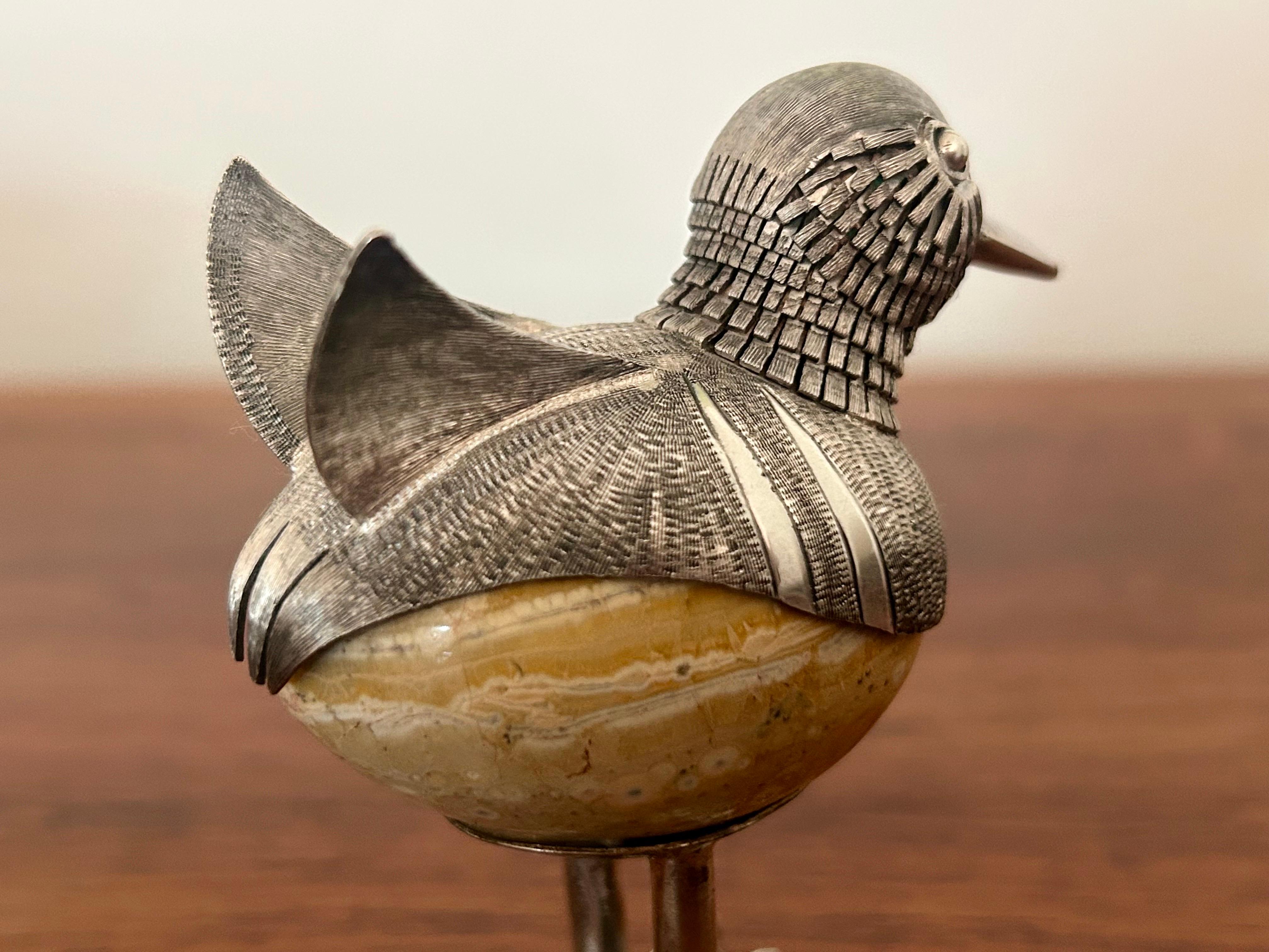 Plata de ley Pájaro Objet d'art México Plata esterlina en venta