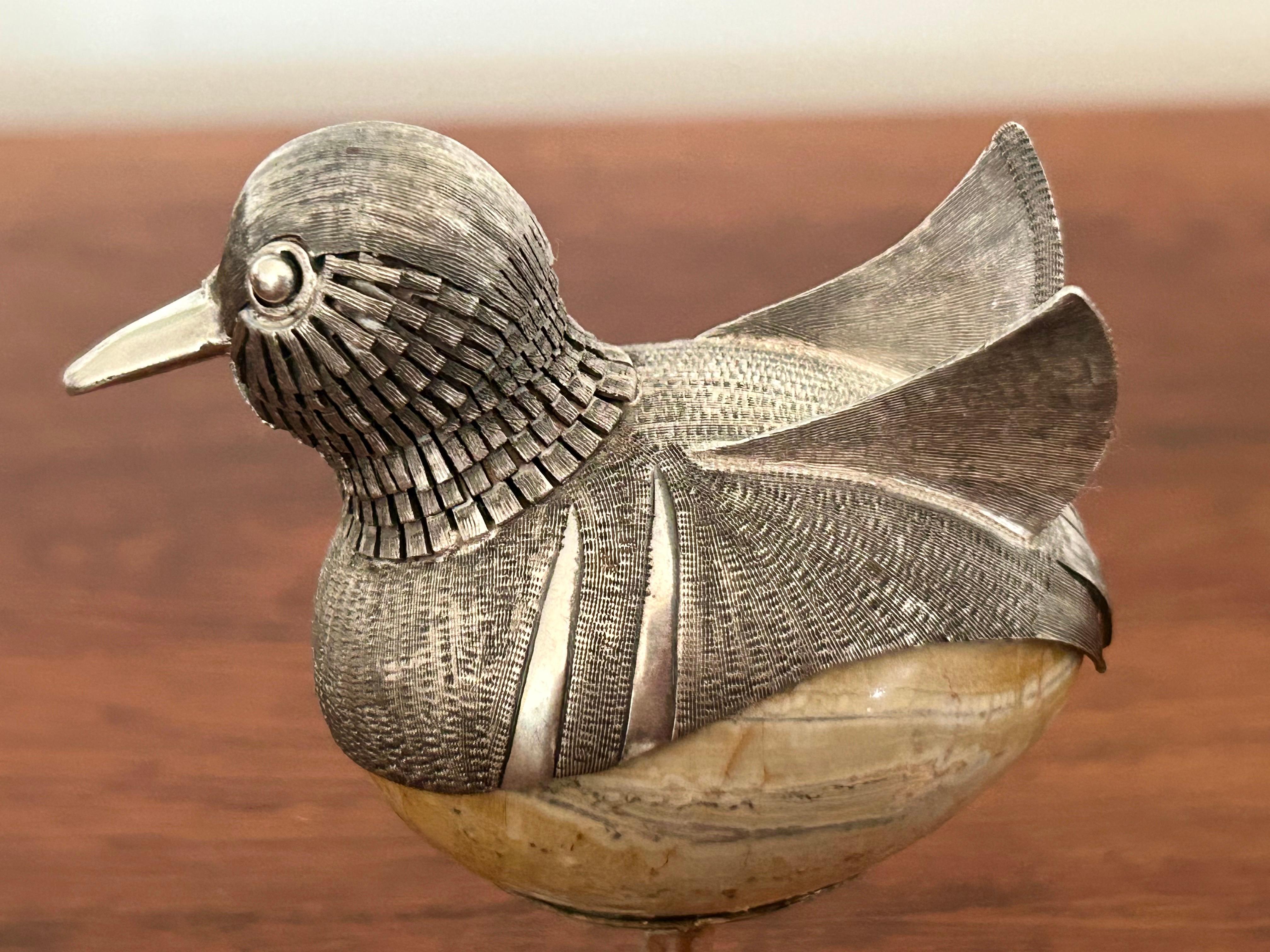 Plata de ley Pájaro Objet d'art México en venta 1