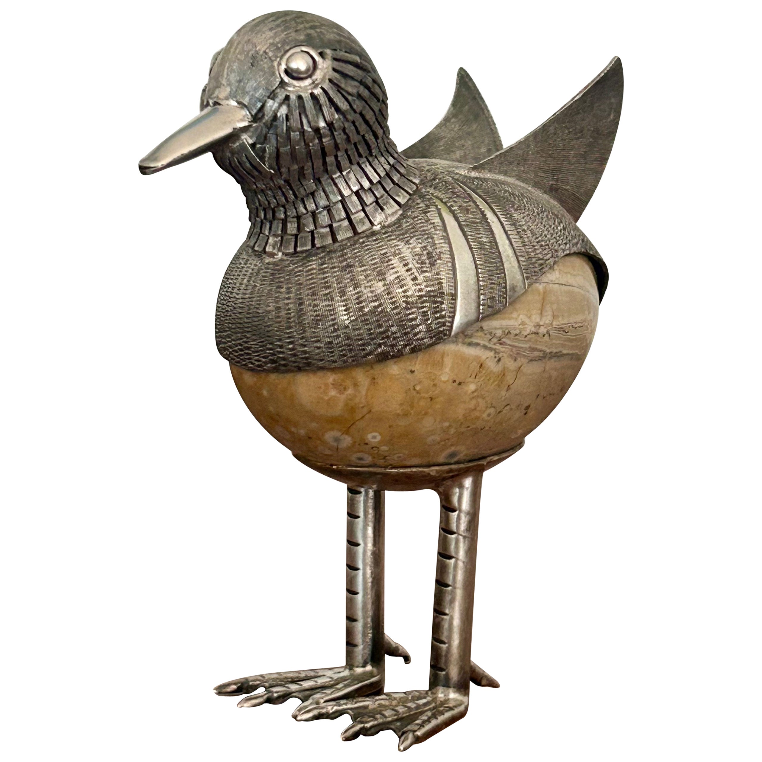 Oiseau en argent Objet d'art Mexique