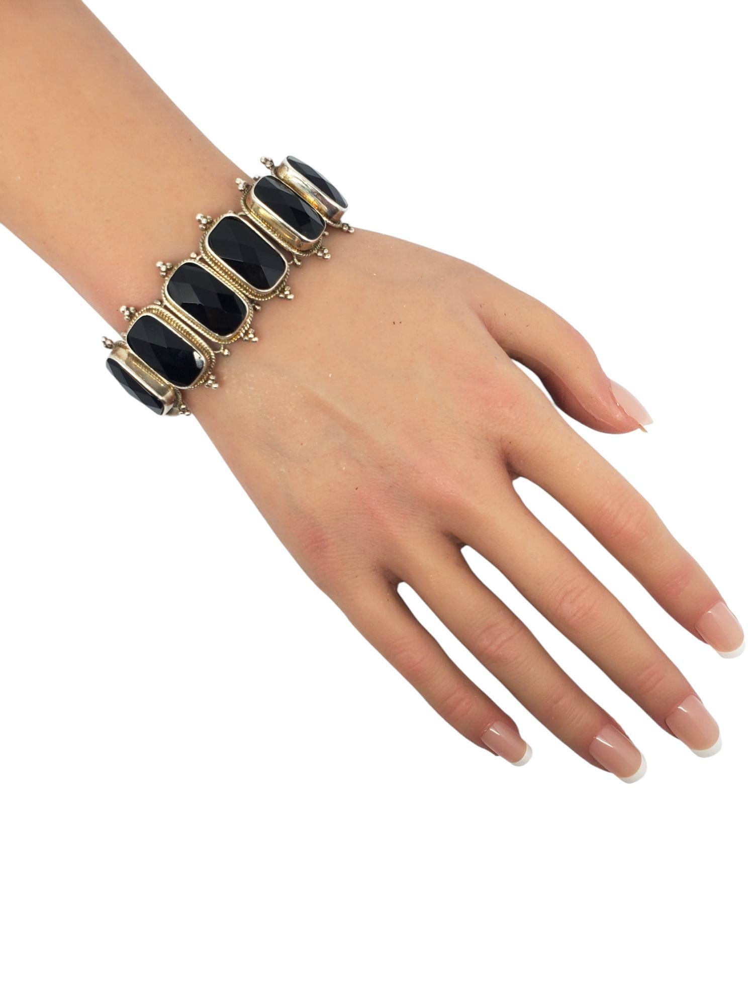Bracciale A Link in Argento Nero #21176 in vendita 7