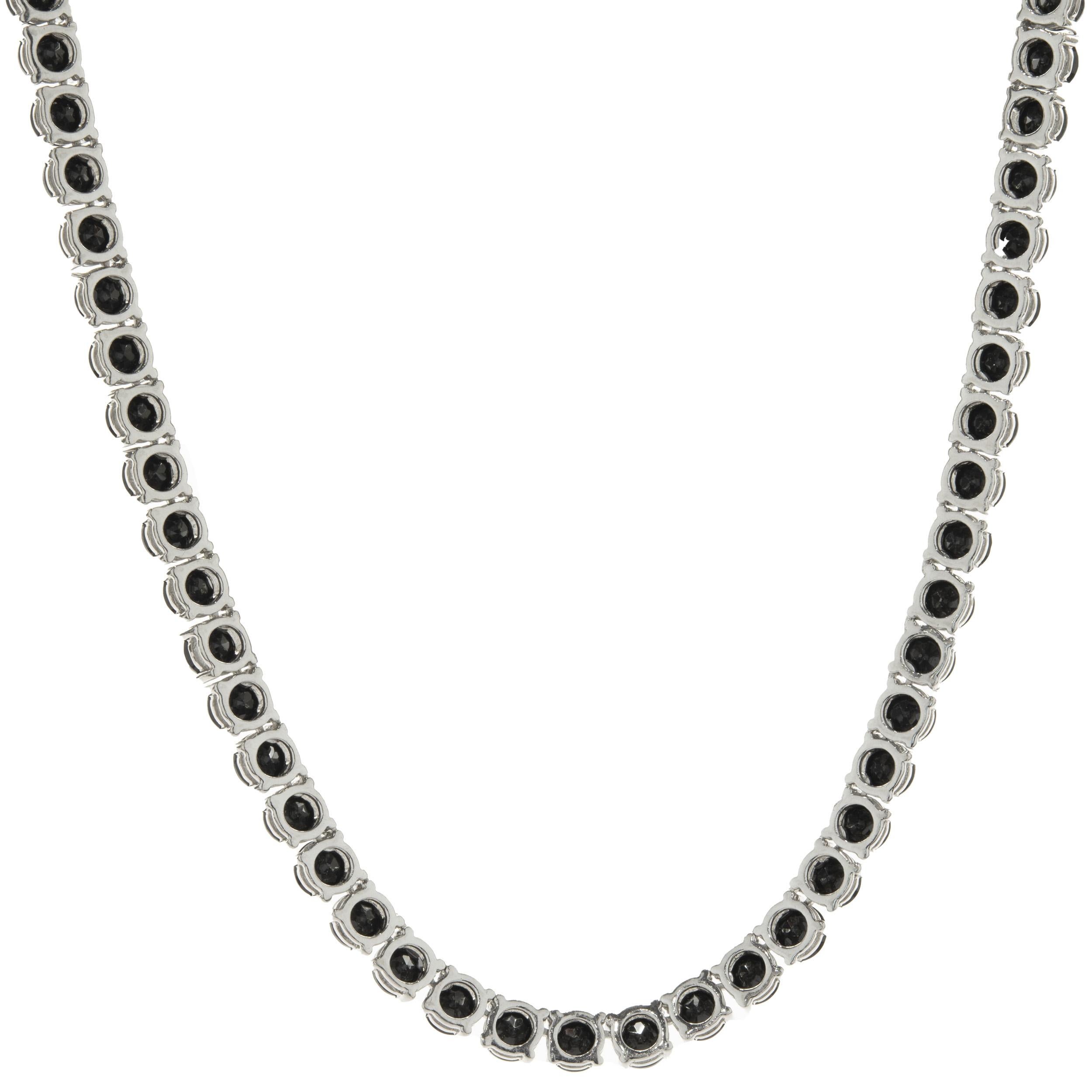 Designer: custom 
Material: sterling silver
Dimensions: necklace measures 20-inches long 
Weight: 42.85 grams
