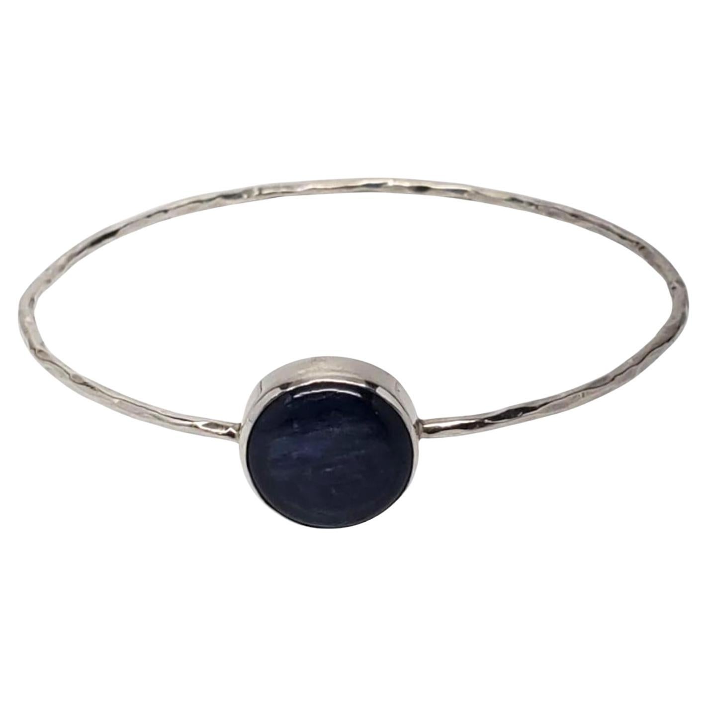 Sterling Silver Blue Kyanite Bangle Bracelet # 20945