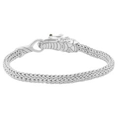 Sterling Silver Blue Sapphire Naga Legends Dragon bracelet