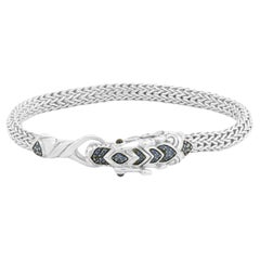 Sterling Silver Blue Sapphire Naga Legends Dragon bracelet