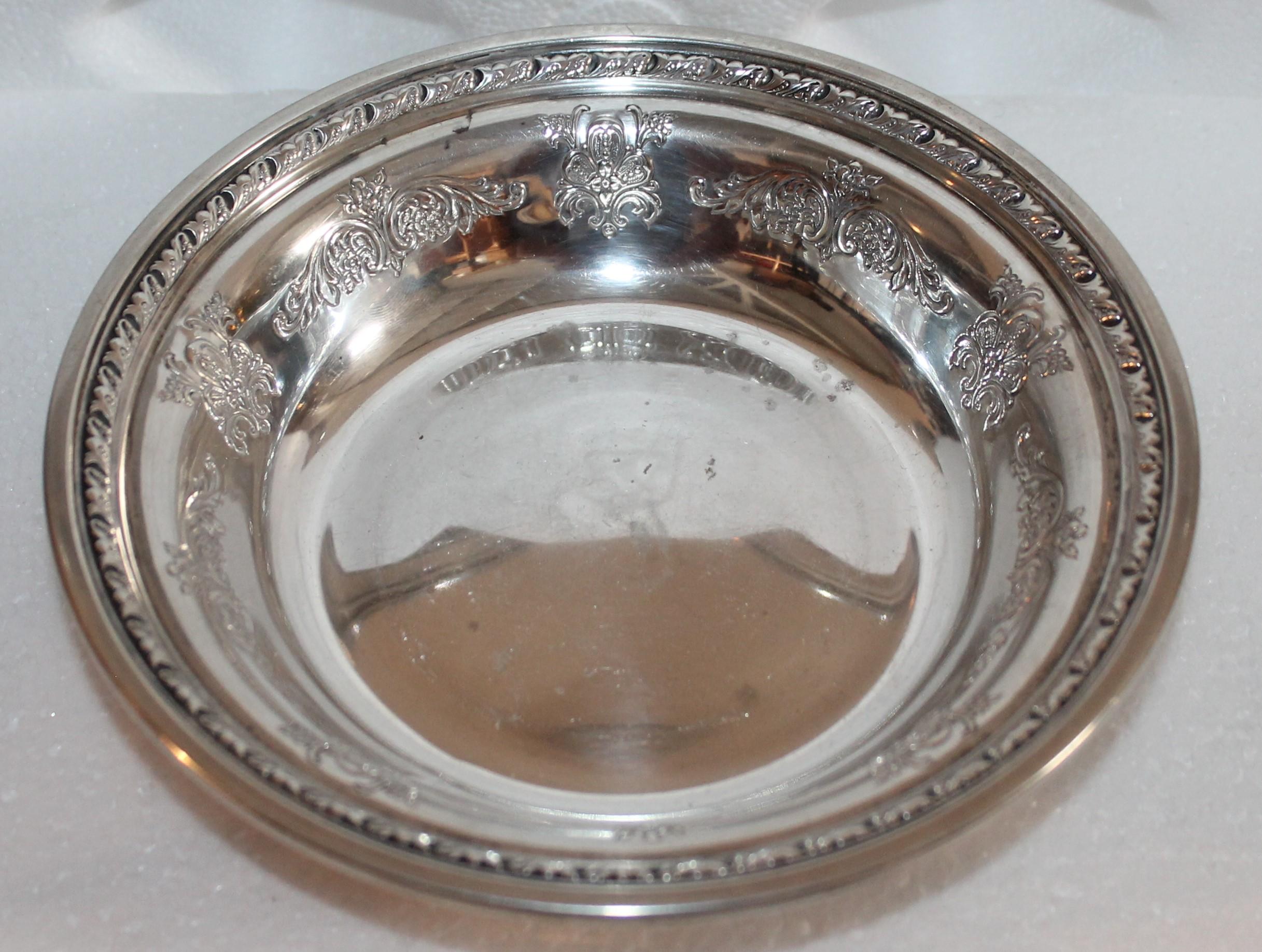 American Sterling Silver Bon Bon Bowls / Collection of Six For Sale