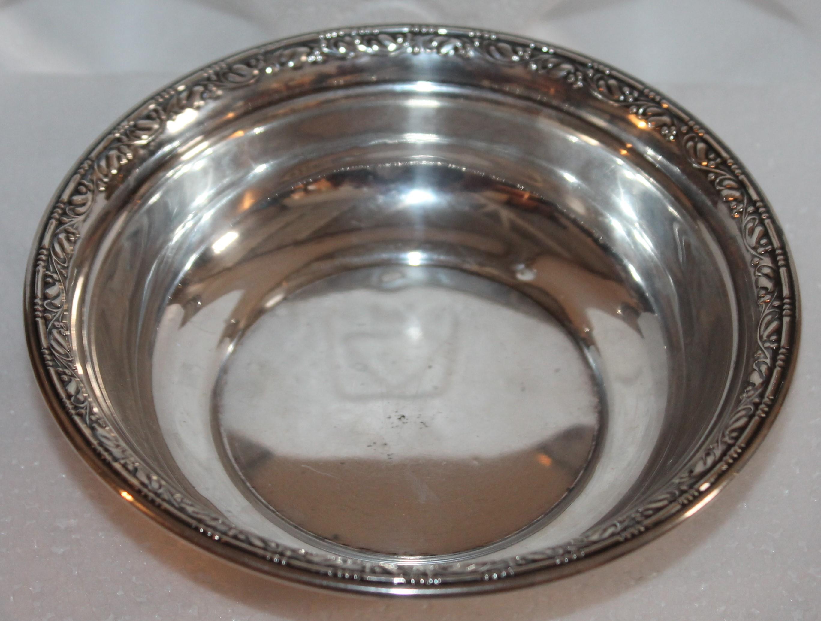 Sterling Silver Bon Bon Bowls / Collection of Six For Sale 2