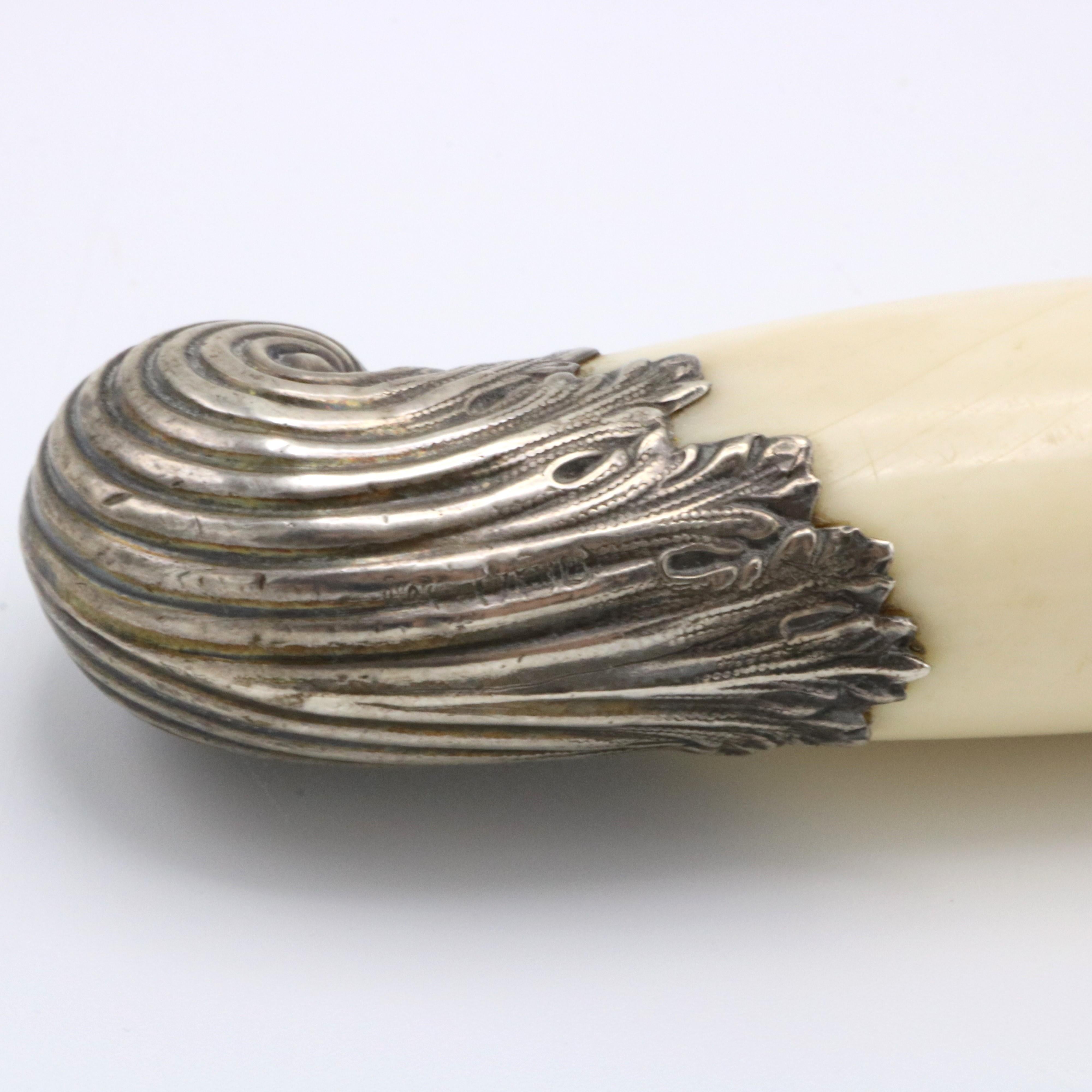 Sterling Silber Knochen-Vergrößerungsglas England 1894 im Zustand „Gut“ im Angebot in New York, NY