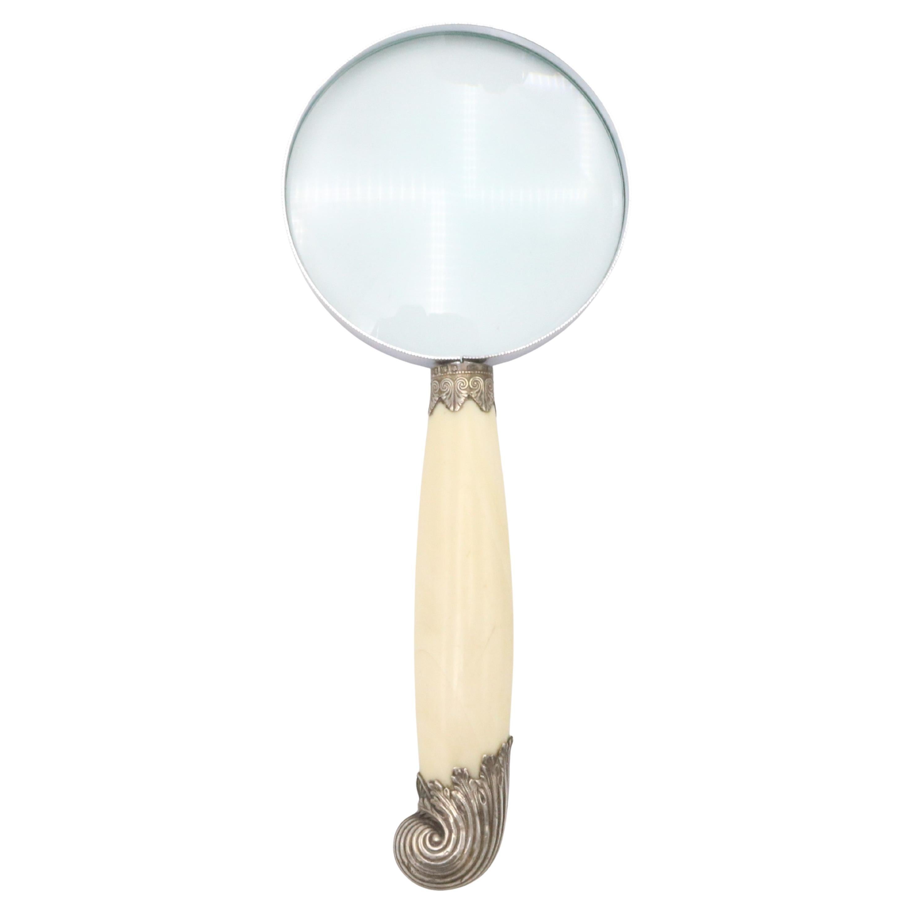 Sterling Silver Bone Magnifying Glass England 1894