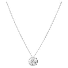 Sterling Silver Bordados Button Pendant