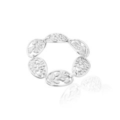 Sterling Silver Bordados Fan Bracelet