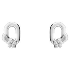 Sterling Silver Bordados Link Earrings