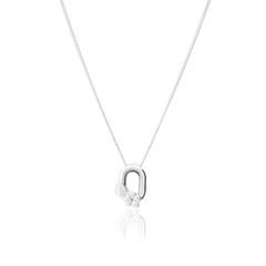 Sterling Silver Bordados Small Link Pendant