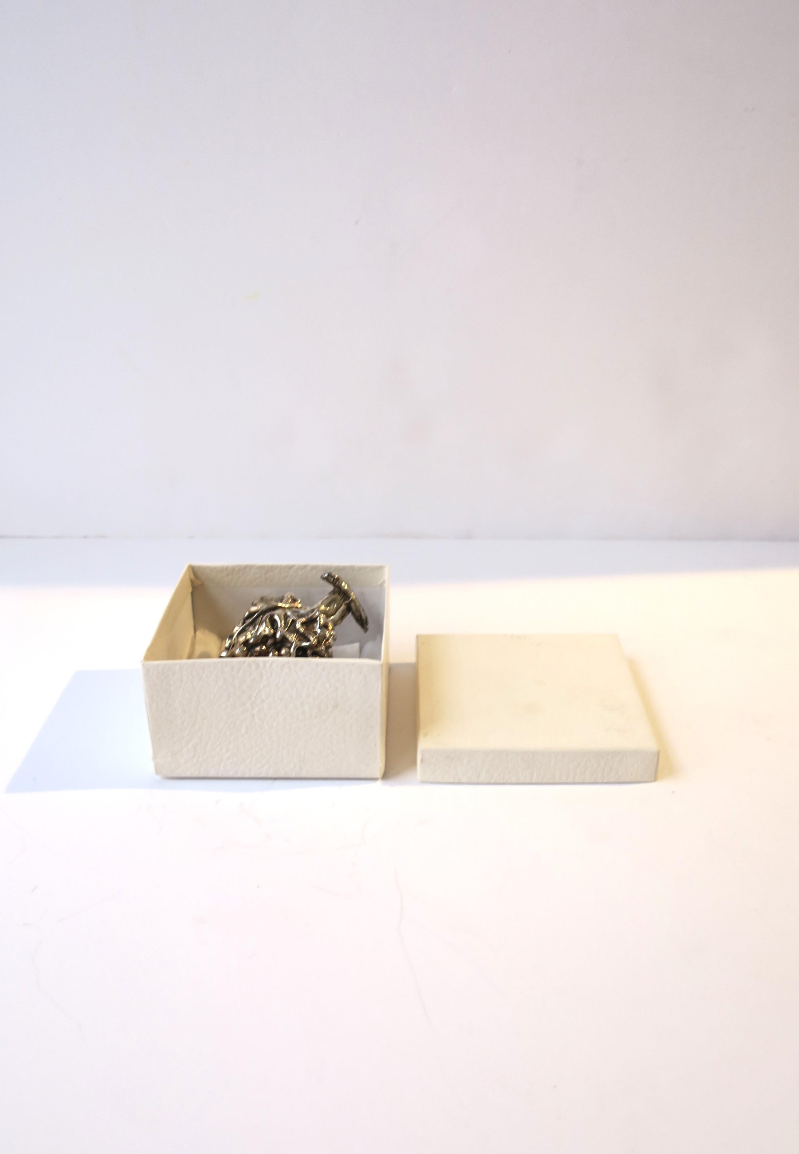 20th Century Sterling Silver Bottle Stopper For Sale