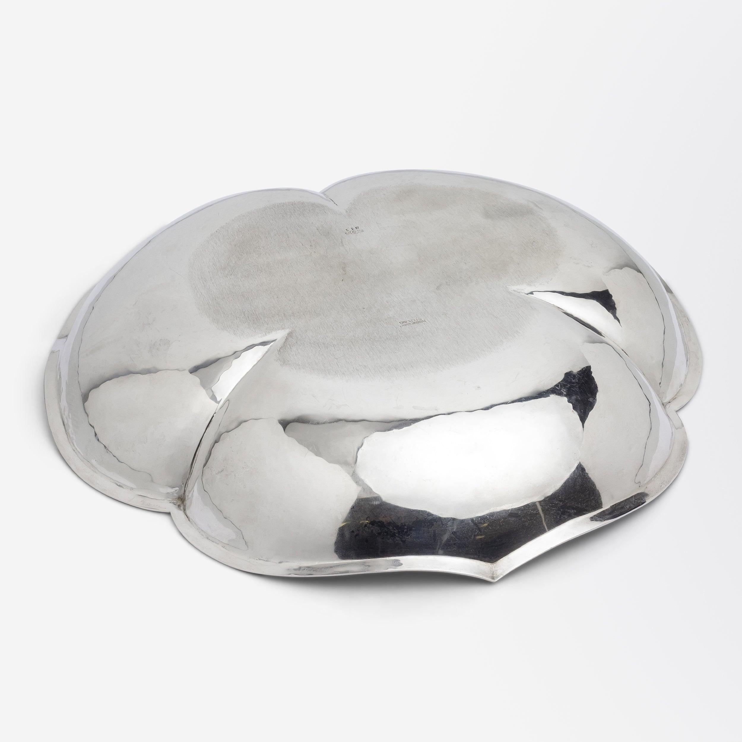 Arts and Crafts Sterling Silver Bowl by Cellini Crafts of Chicago For Sale