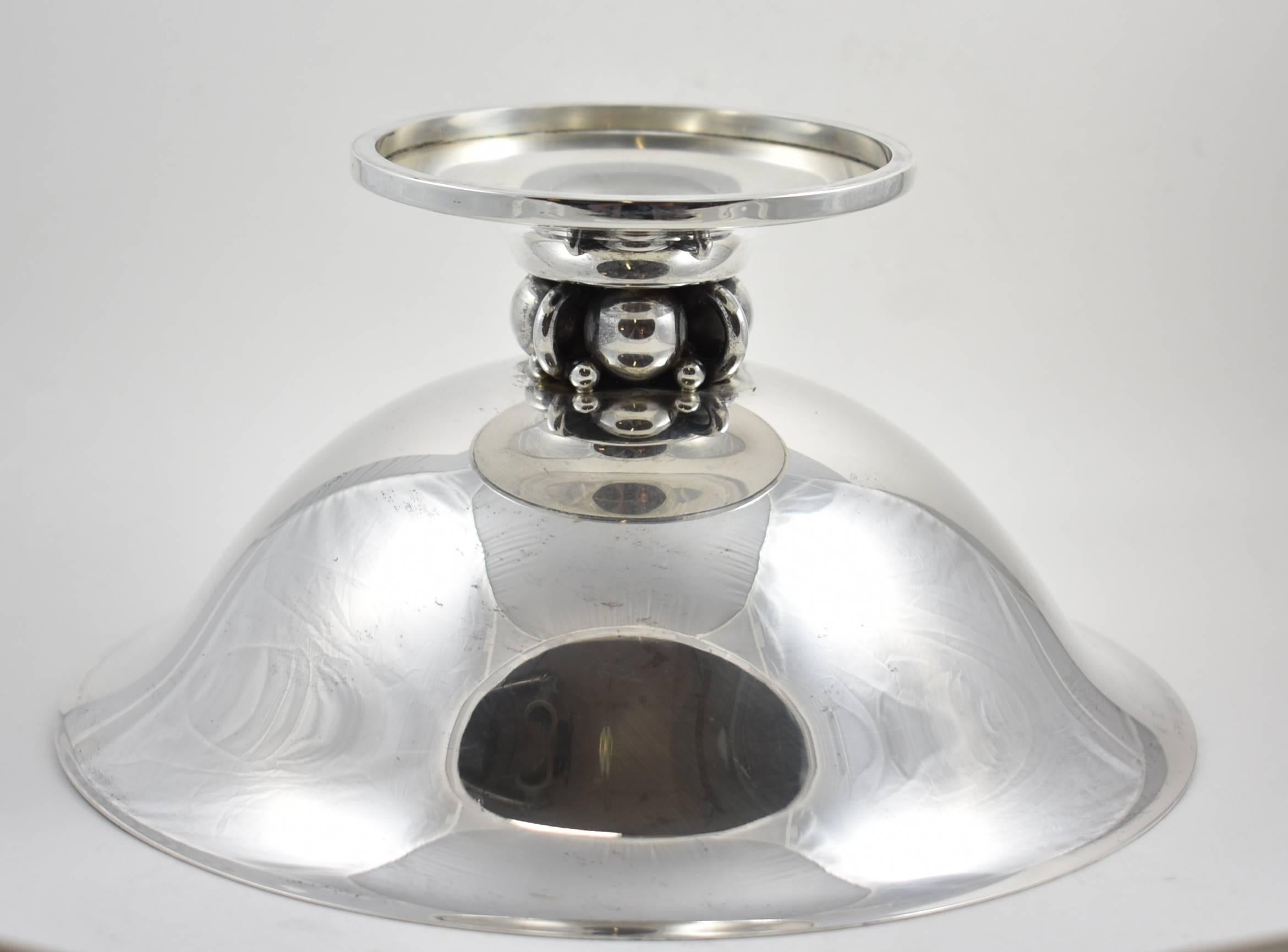 Modern Sterling Silver Bowl by Georg Jensen Designer Lapaglia for International 