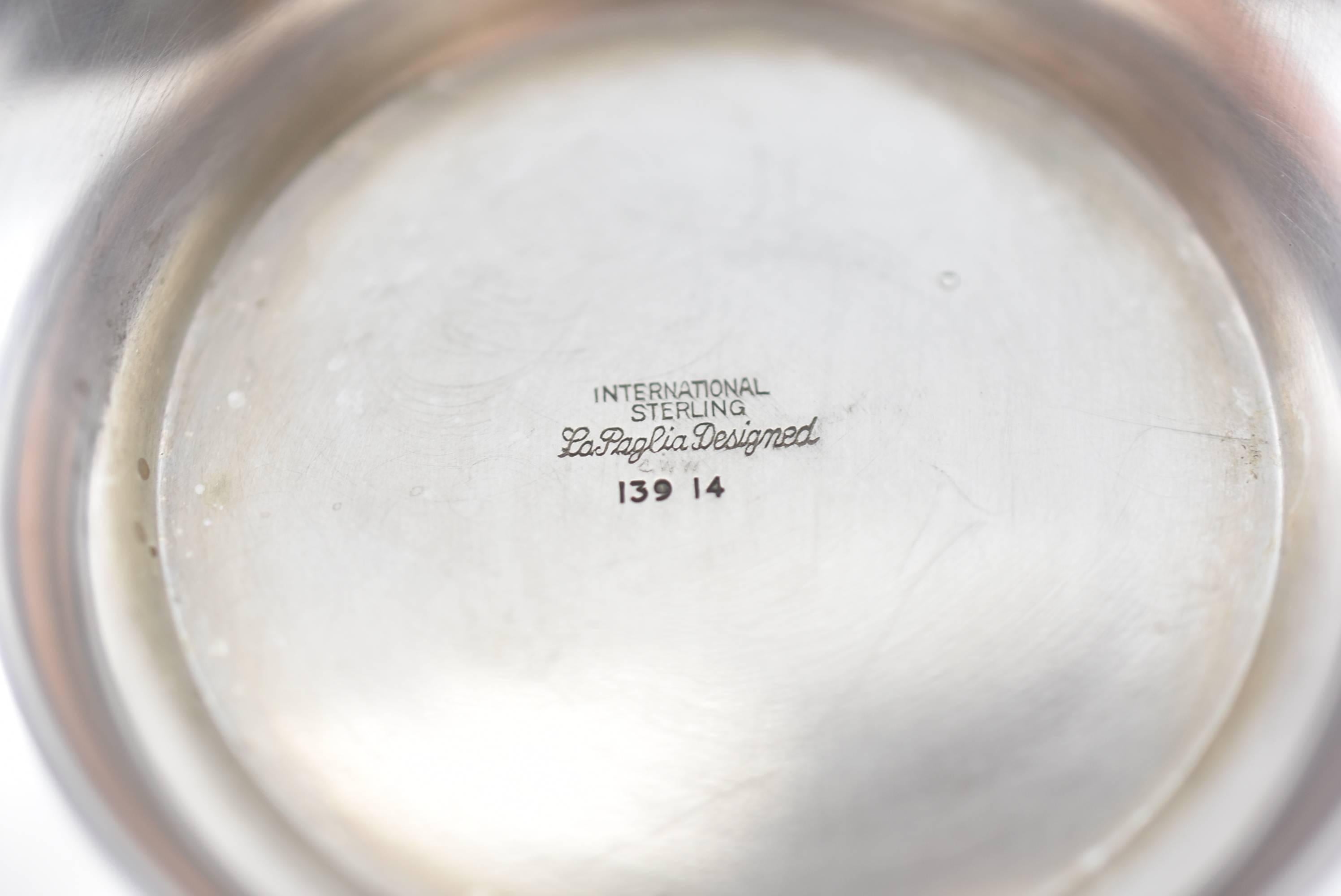 American Sterling Silver Bowl by Georg Jensen Designer Lapaglia for International 