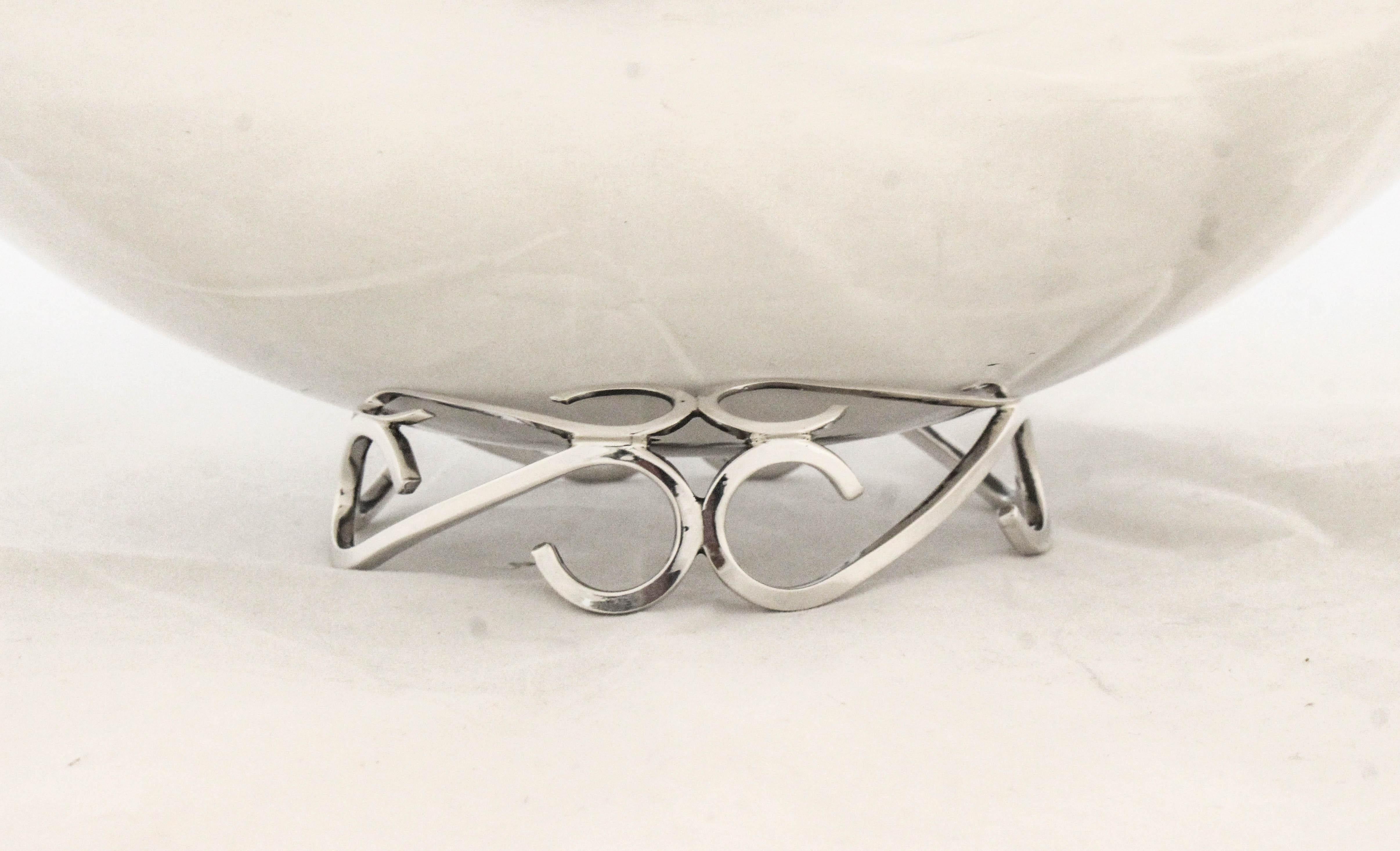 American Sterling Silver Bowl by Sciarrotta For Sale
