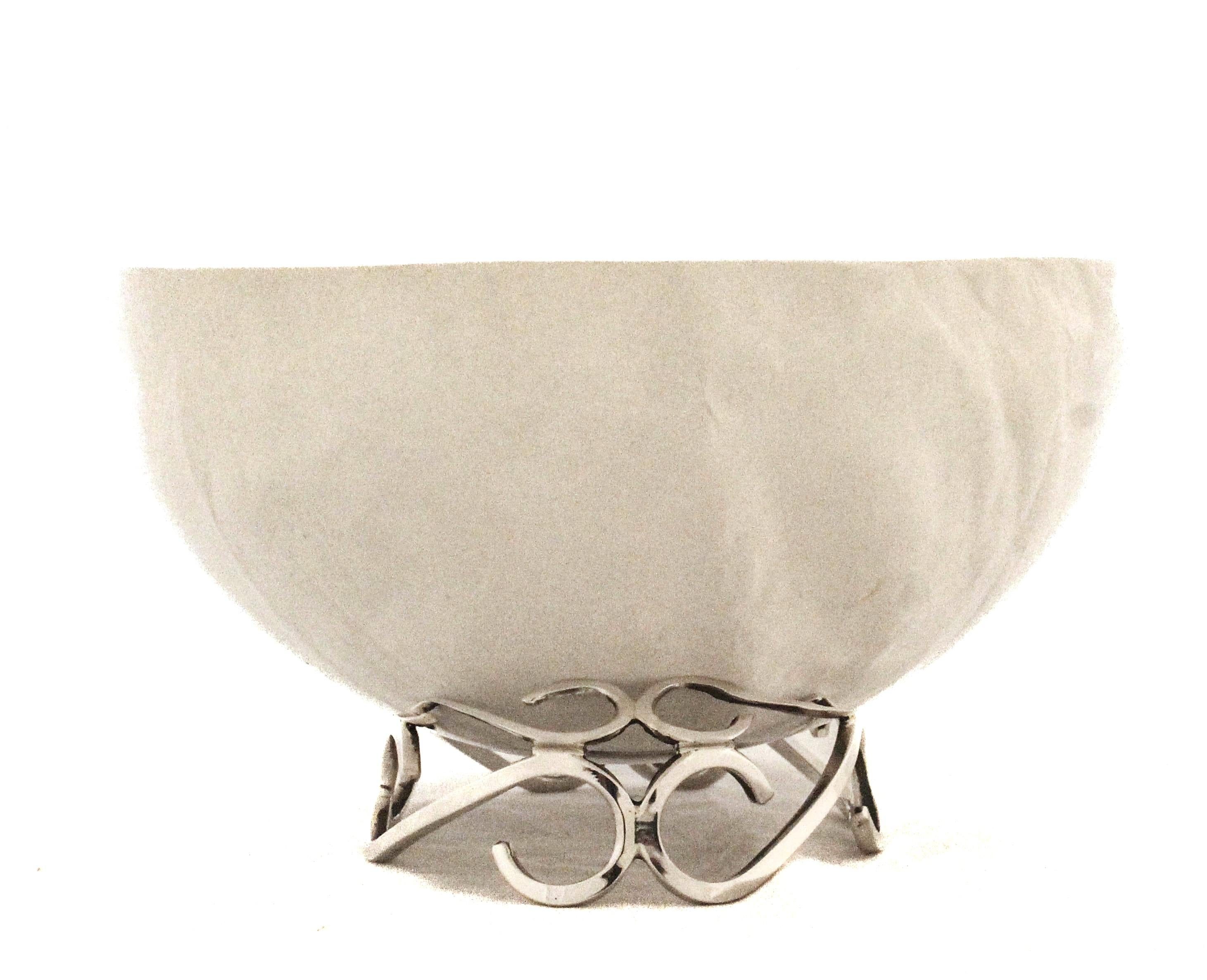 Mid-20th Century Sterling Silver Bowl by Sciarrotta For Sale