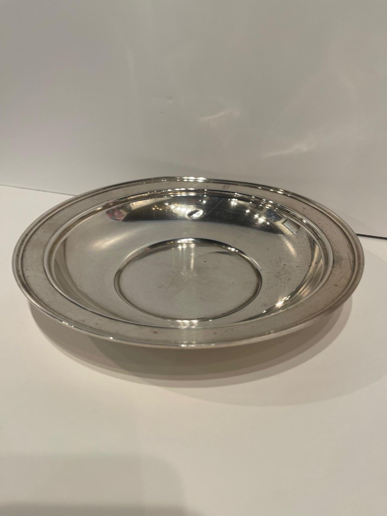 Ciotola in argento sterling  da Shreve & Co. San Francisco, metà del XX secolo.  Marcato 
