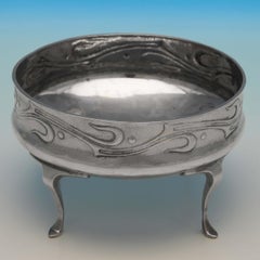 Archibald Knox designed sterling silver bowl 'The Maya" hallmarked in 1900