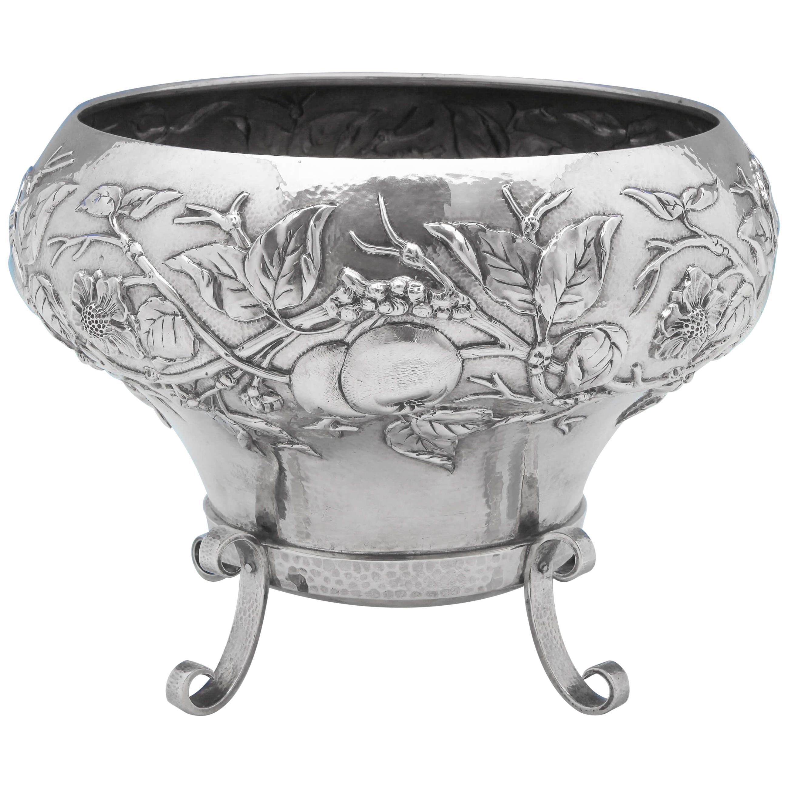 Attributed to Latino Movio Sterling Silver Centrepiece Gilbert Marks Influence