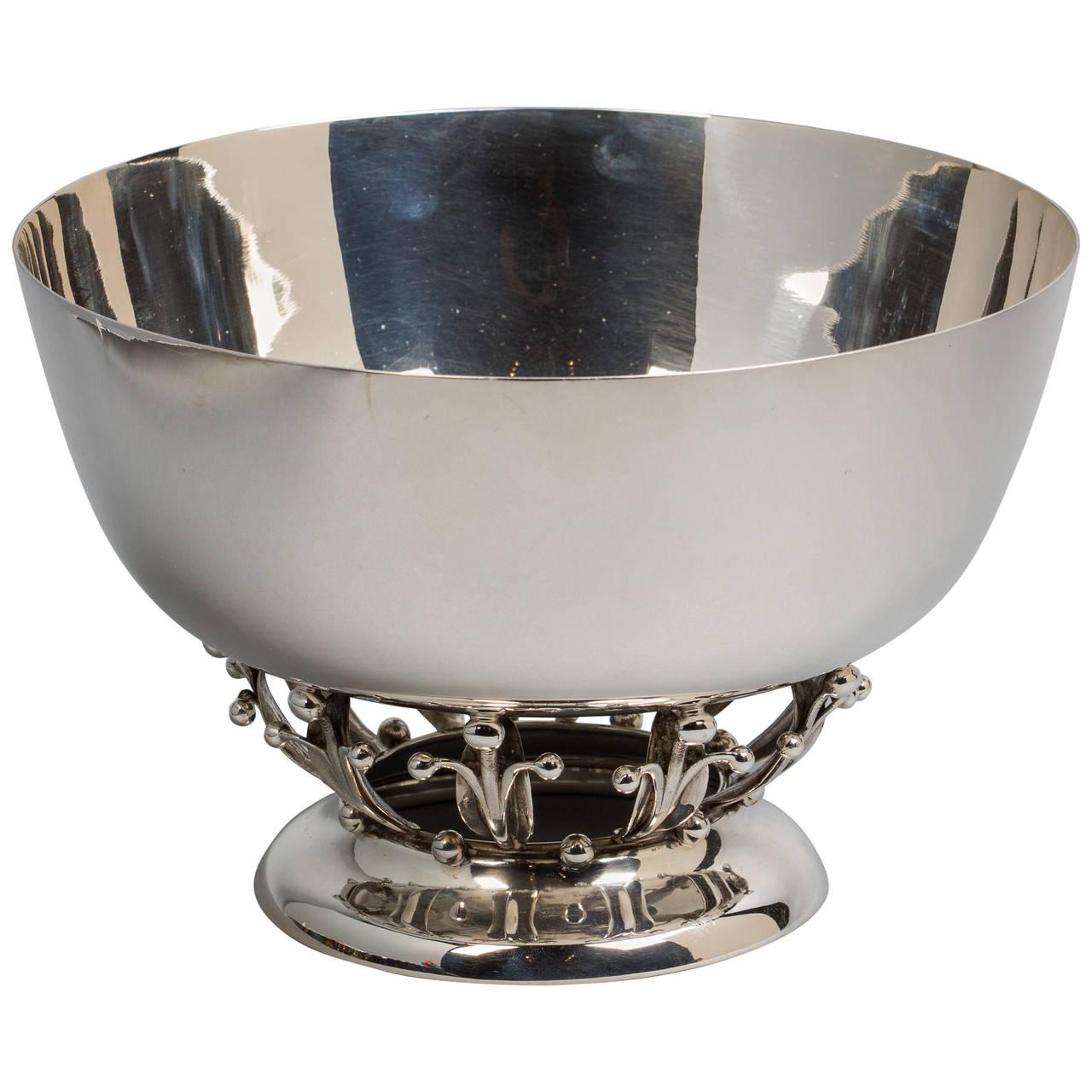 Early 20th Century Sterling Silver Bowl, Woodside Sterling Company, New York, circa 1920 For Sale