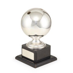 Sterling Silver Bowling Ball Mounted as Trophy by the House of Williams
