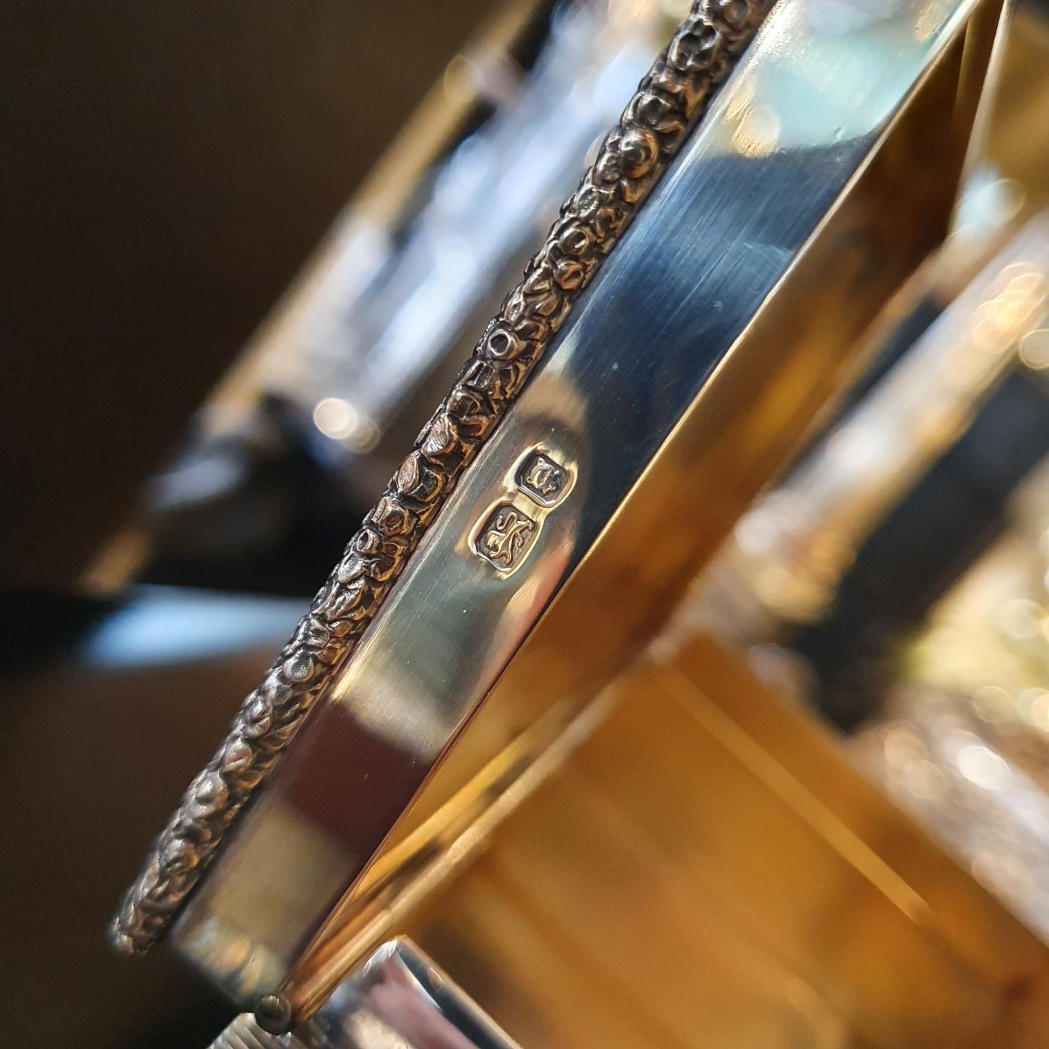 British Sterling Silver Box by Garrard, Presented by HM Queen Elizabeth II