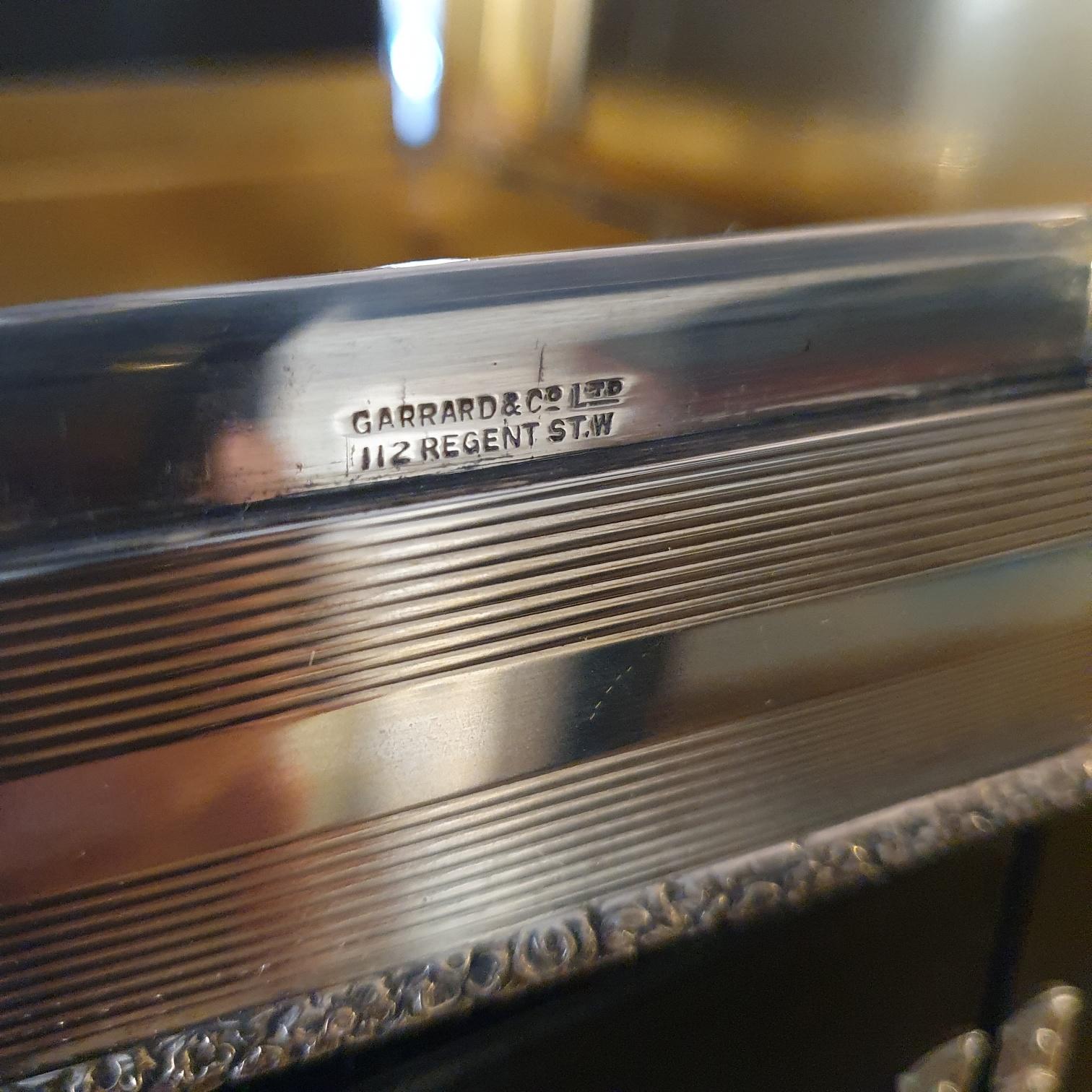 Cast Sterling Silver Box by Garrard, Presented by HM Queen Elizabeth II
