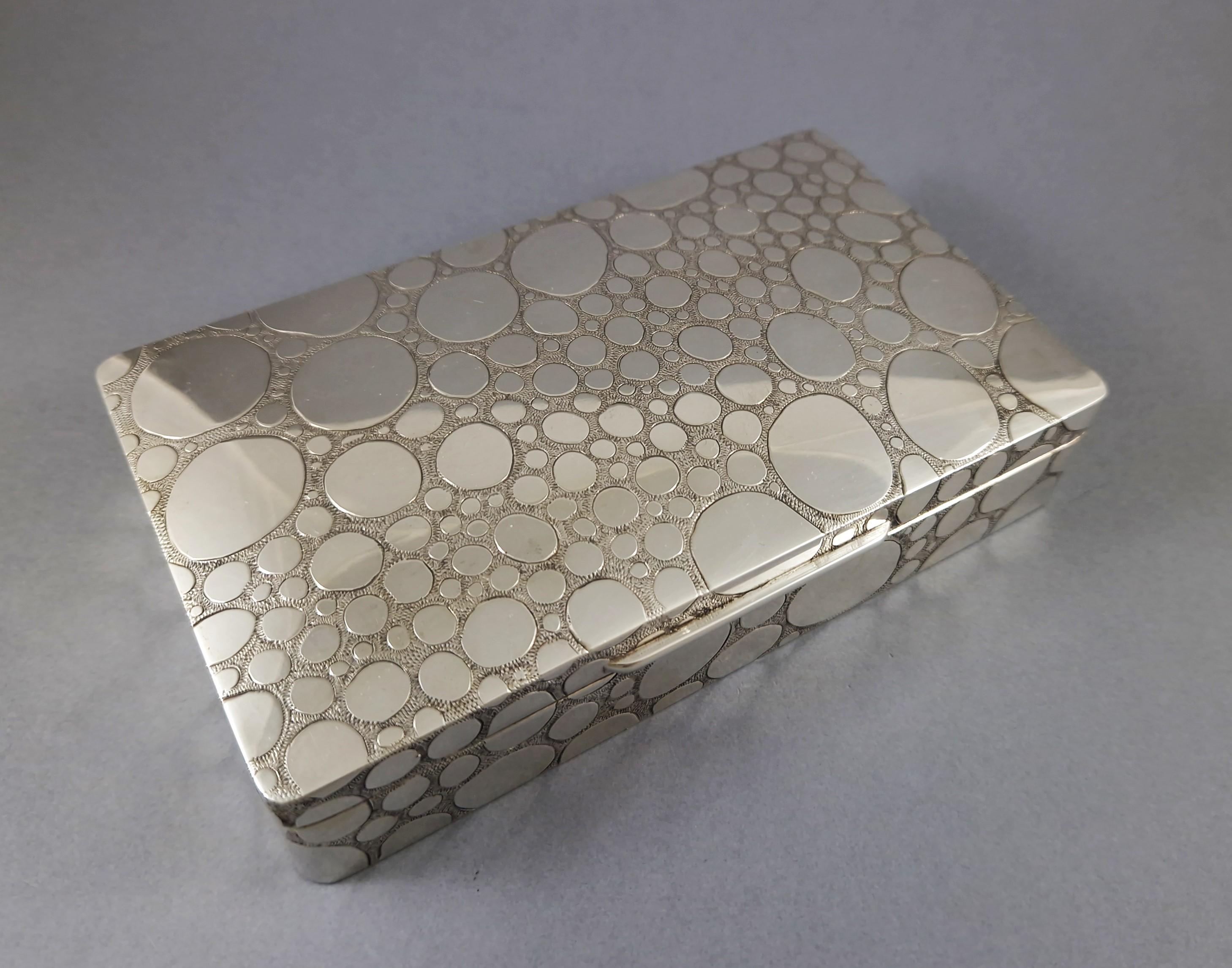 Italian Sterling Silver box For Sale