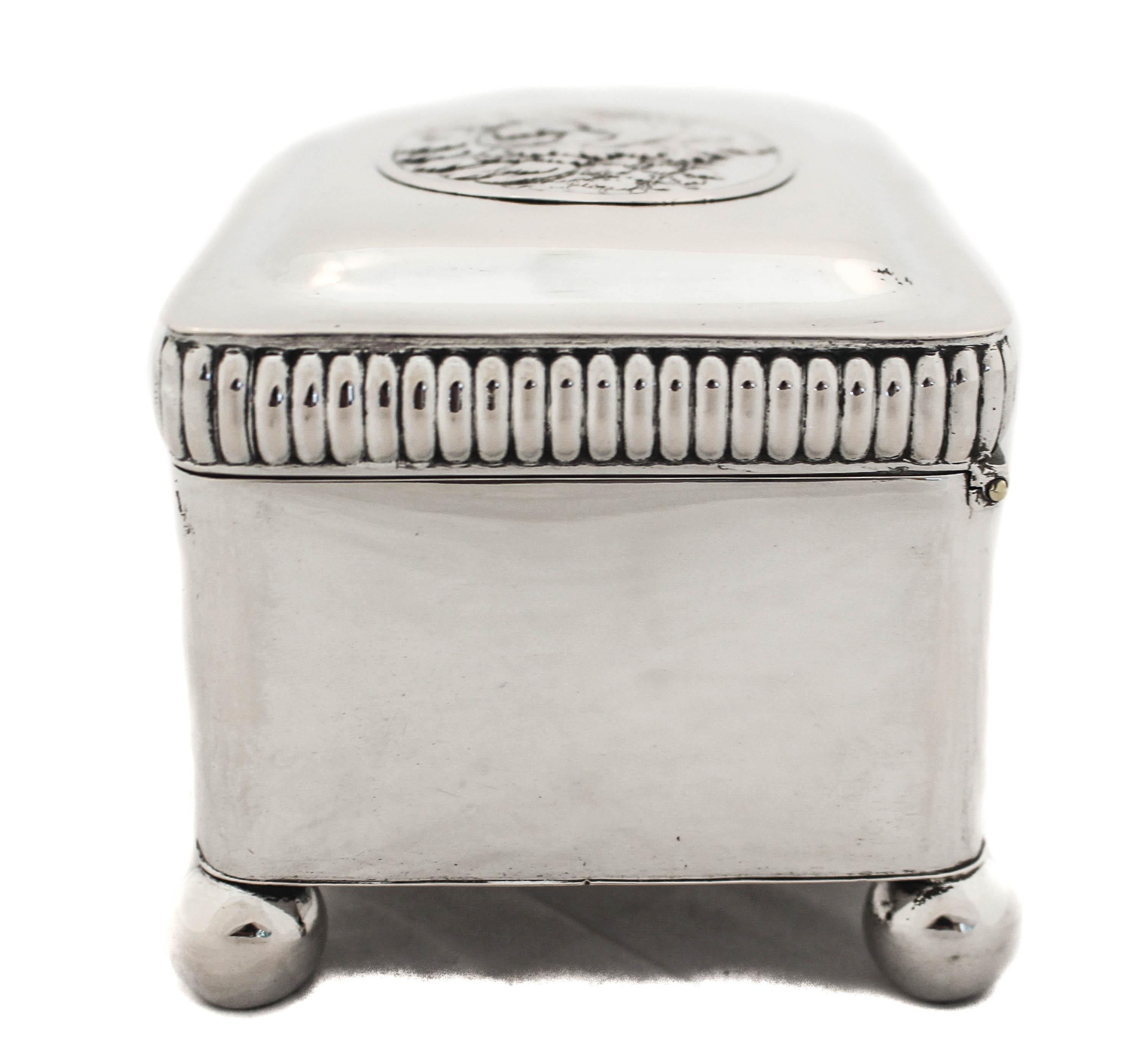 Austrian Sterling Silver Box For Sale