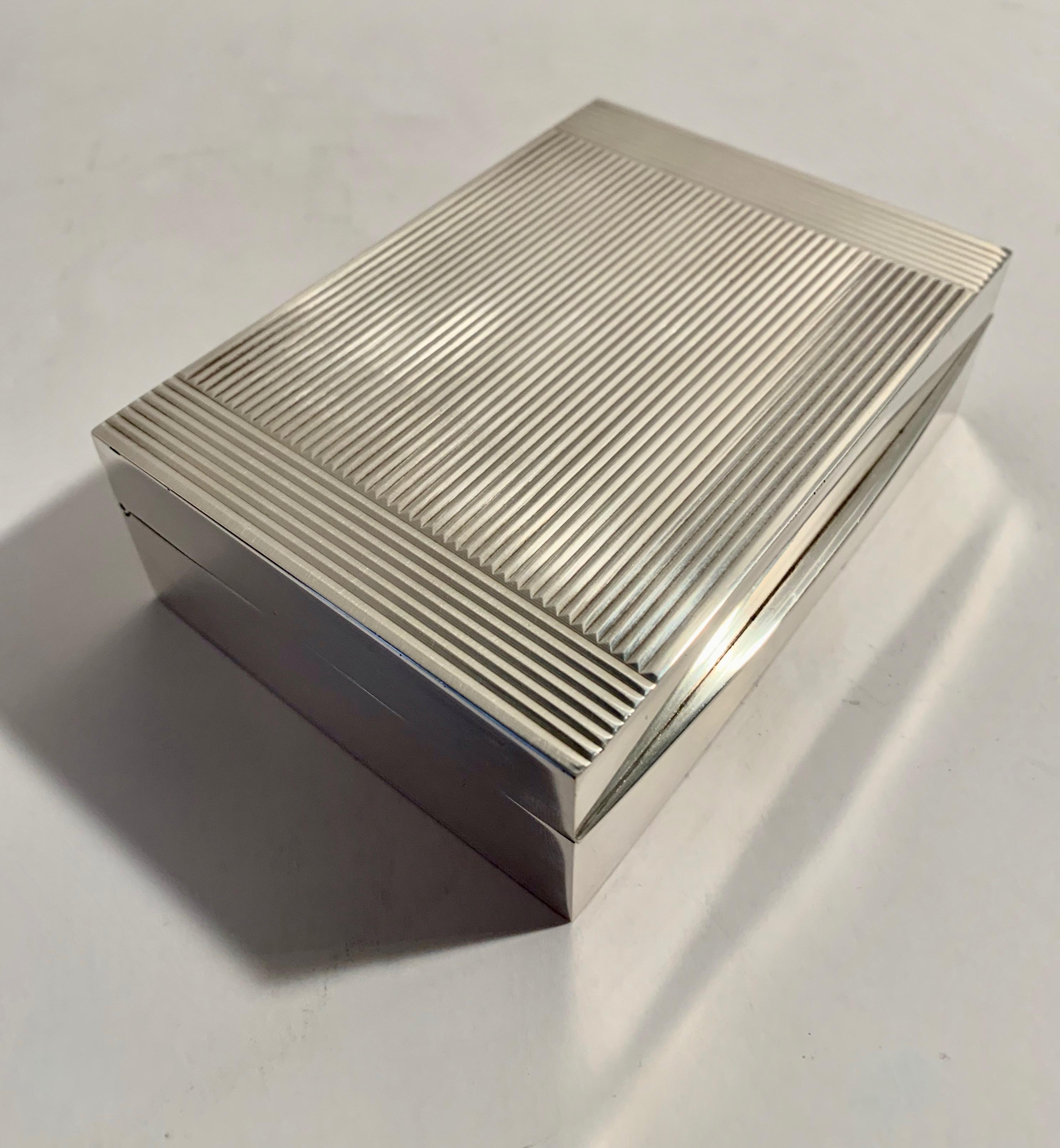 French Sterling Silver Box