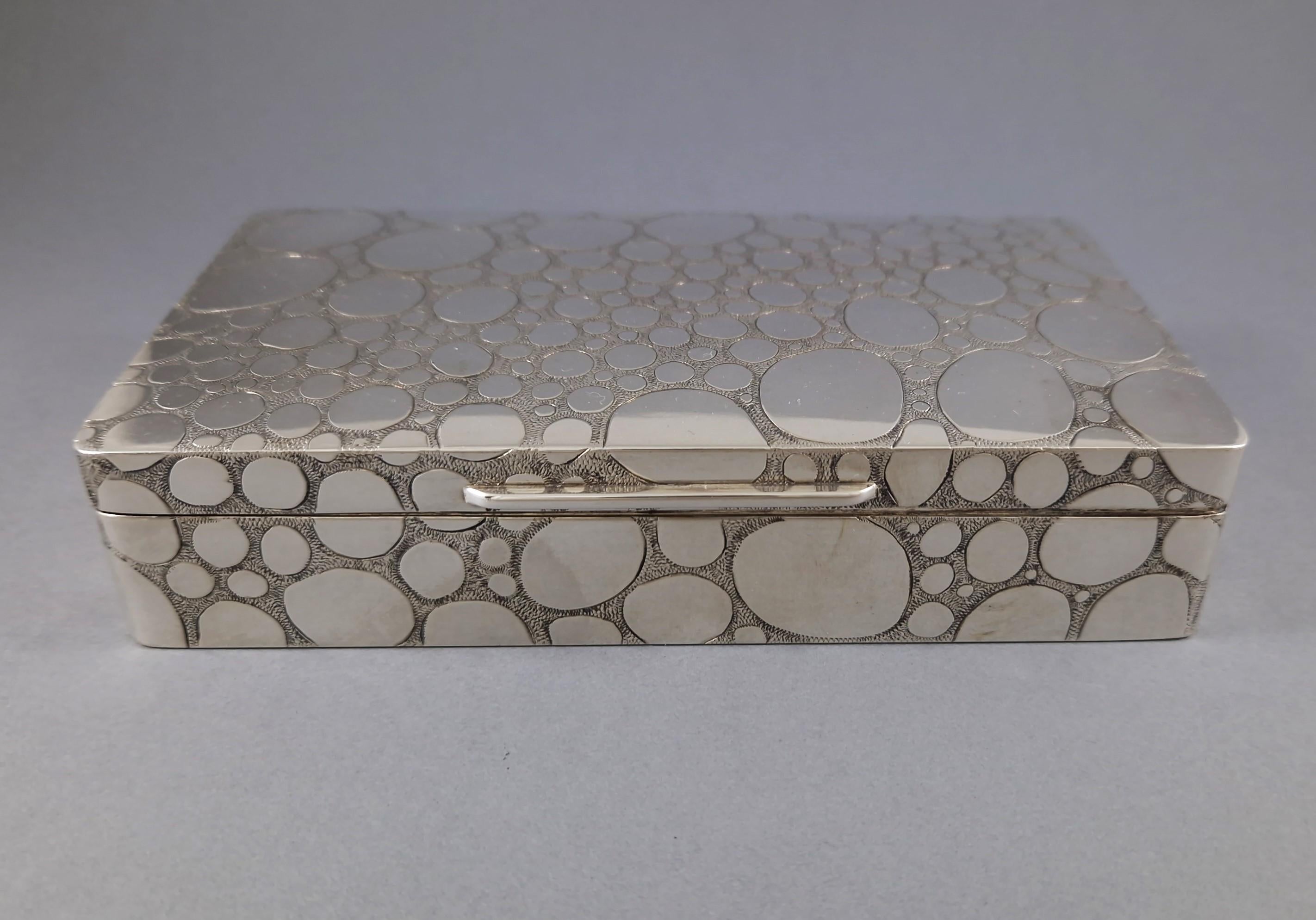 Late 20th Century Sterling Silver box For Sale