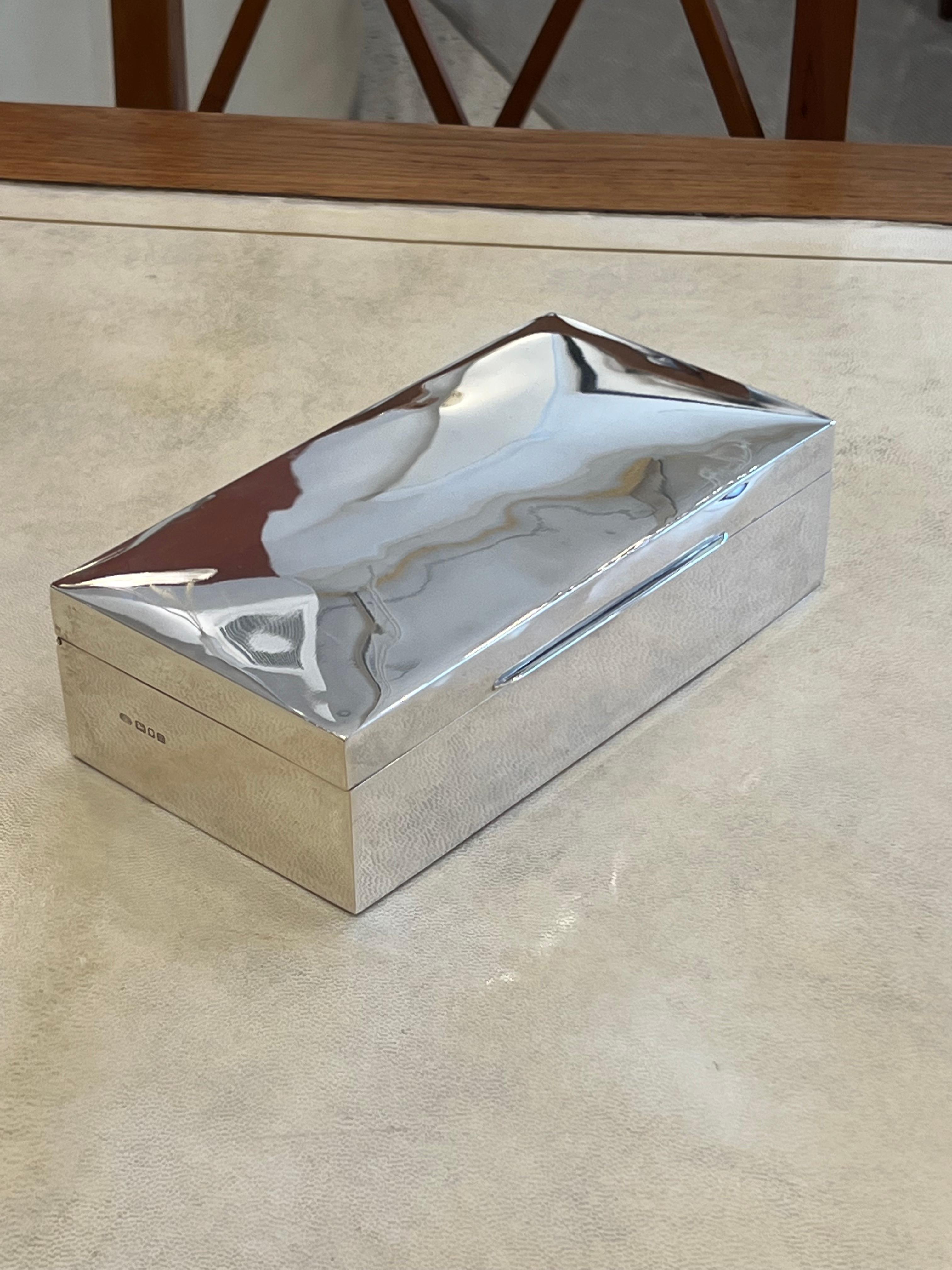 Art Deco Sterling Silver Box For Sale 1