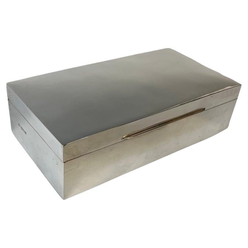 Art Deco Sterling Silver Box For Sale