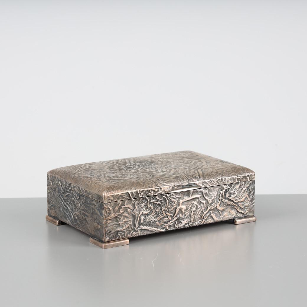 Caja de plata de ley Técnica Samodorok Rusia desconocida  marquer 1960 siglo XX en venta