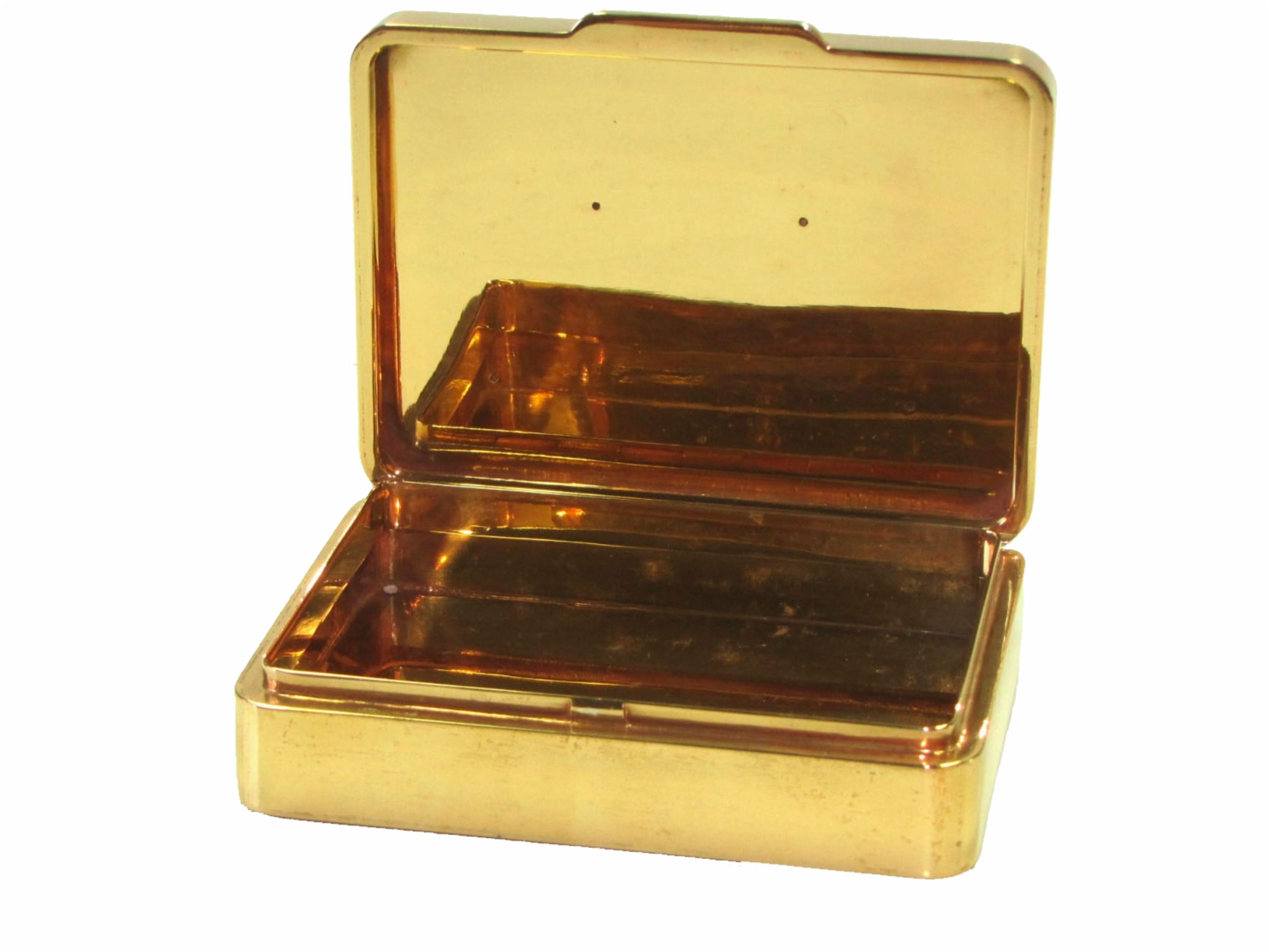 Empire Sterling Silver Box Striped Fire Enameled Salimbeni For Sale