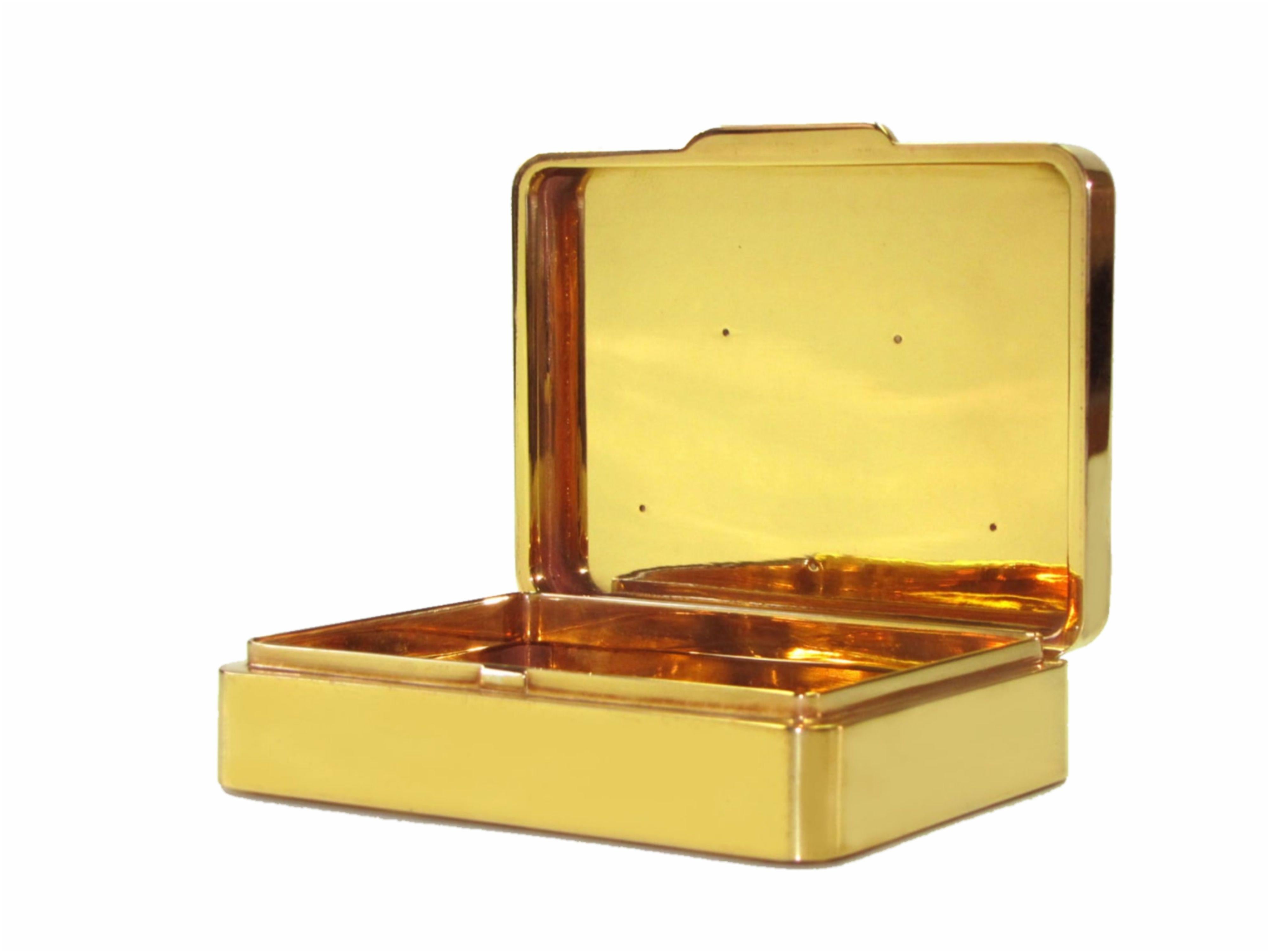 Hand-Carved Sterling Silver Box Striped Fire Enameled Salimbeni For Sale