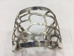 Cuff Bracelet, Giraffe, Sterling Silver, Handmade, Italy