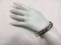 Cuff Bracelet, Zip, Sterling Silver, Handmade, Italy